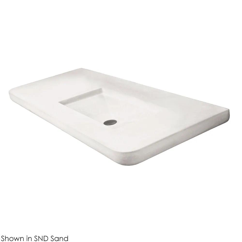 Lacava Newterra 50" Vanity Top Sink Made Of Concrete No Overflow by Lacava