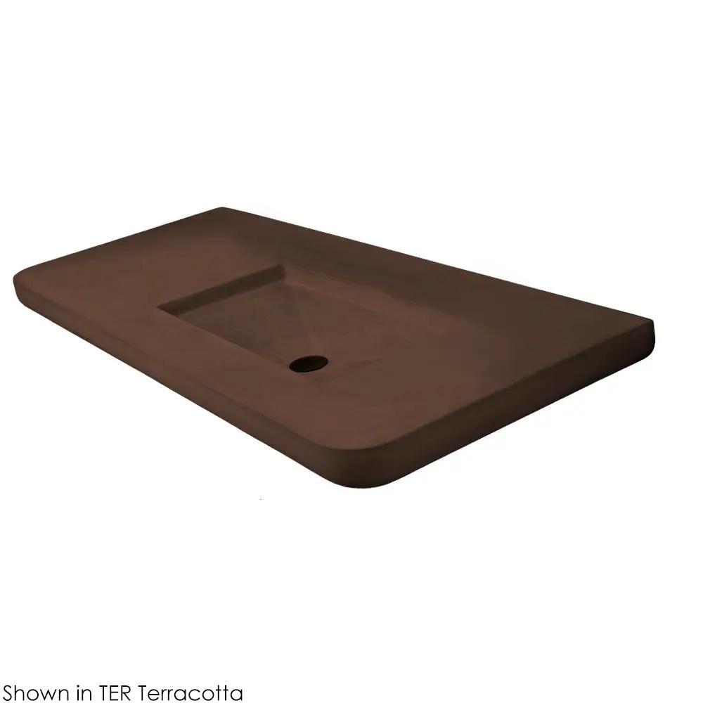 Lacava Newterra 50" Vanity Top Sink Made Of Concrete No Overflow by Lacava