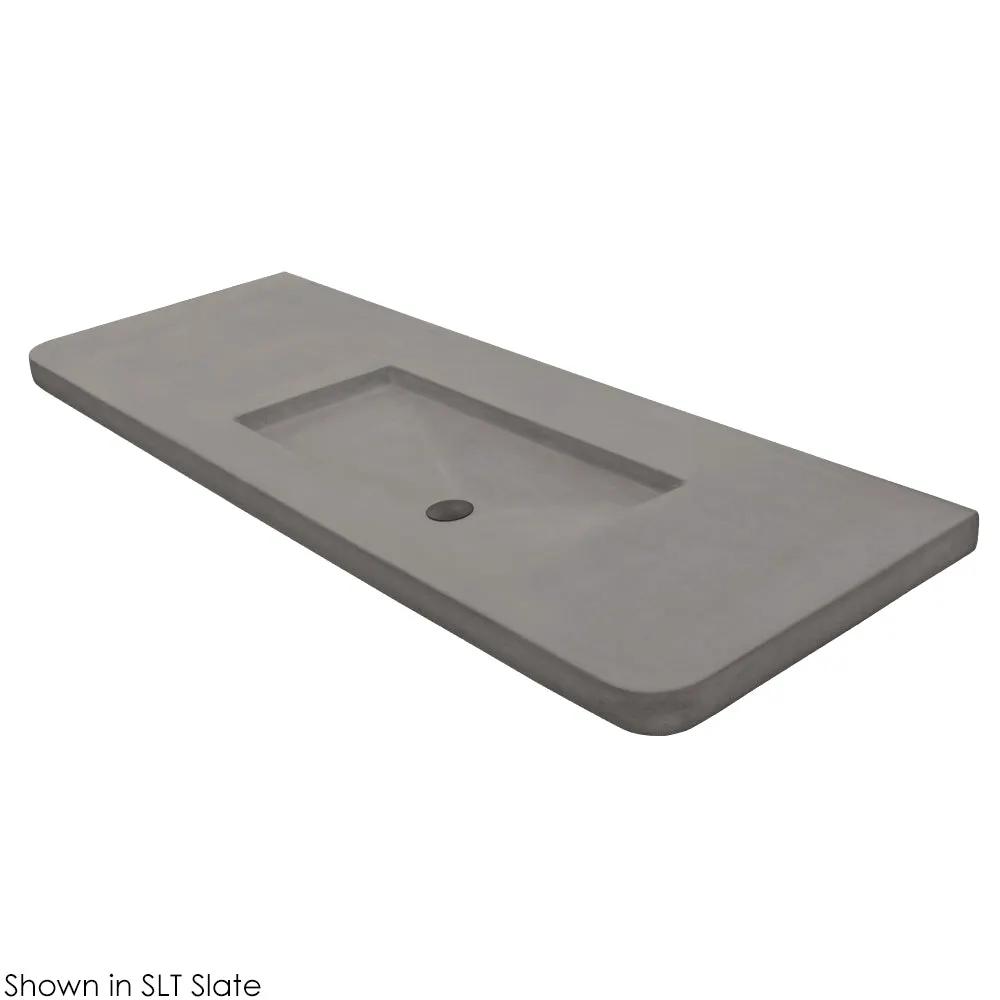 Lacava Newterra 66" Vanity Top Sink Made Of Concrete No Overflow by Lacava