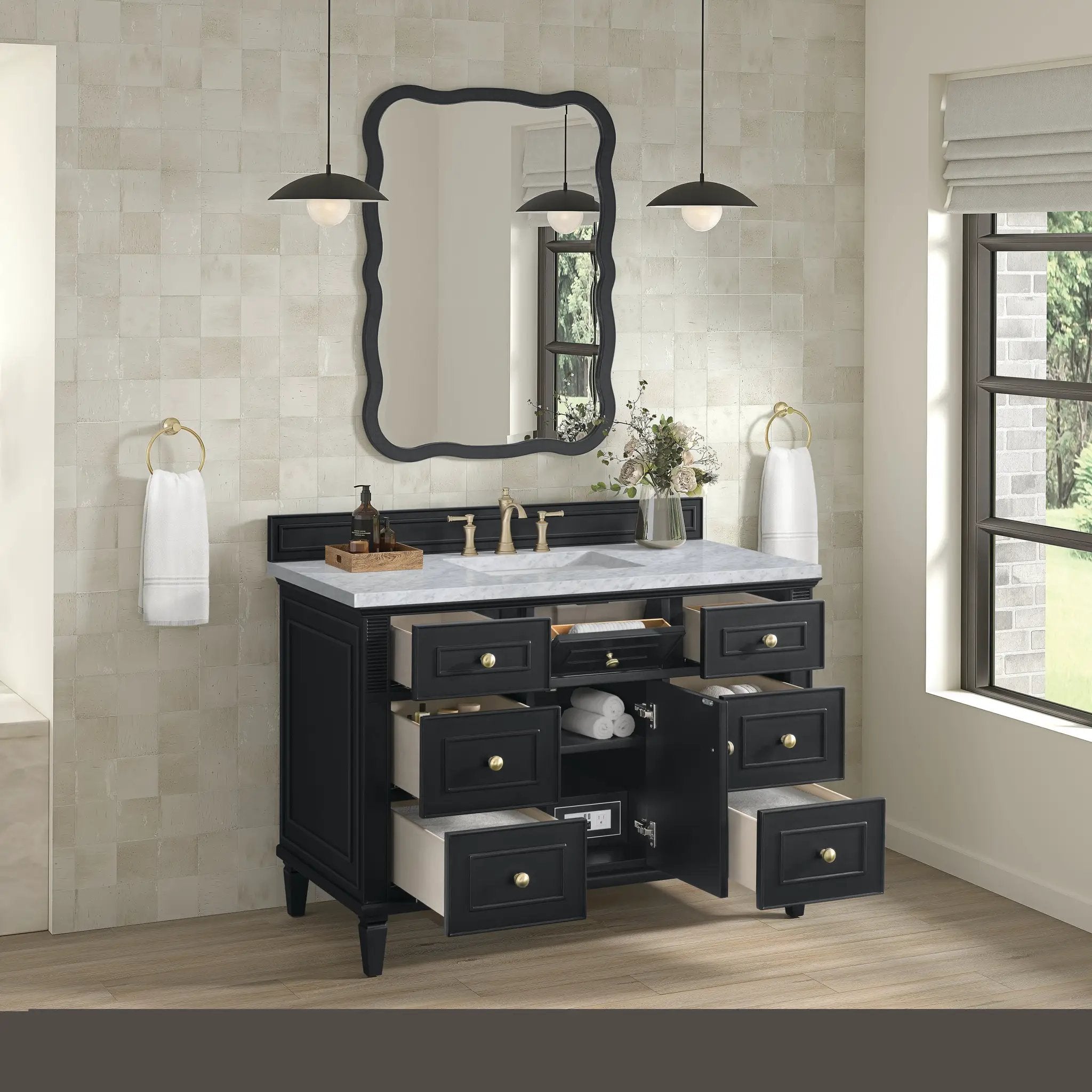 black onyx vanity