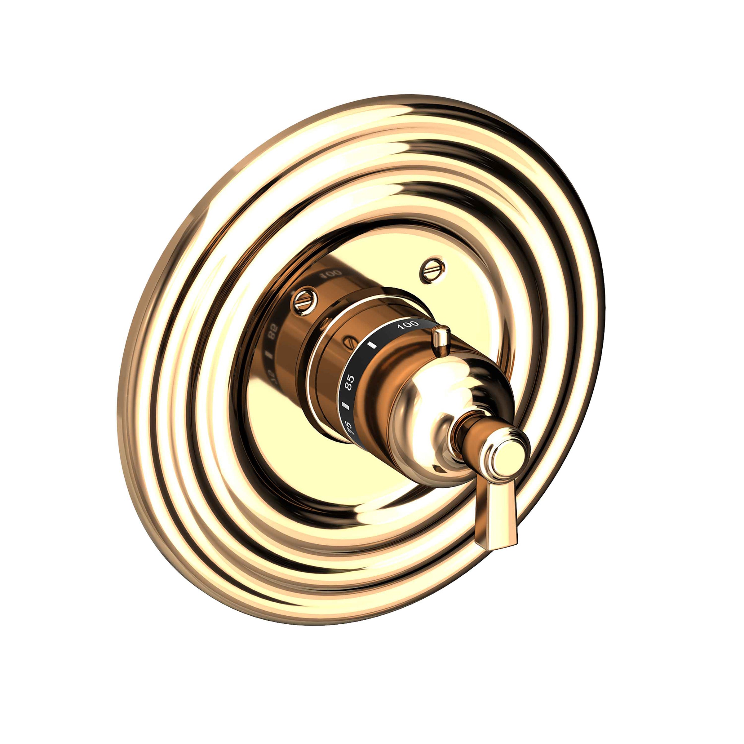Newport Brass Astor 3/4" Round Thermostatic Trim Plate with Handle
