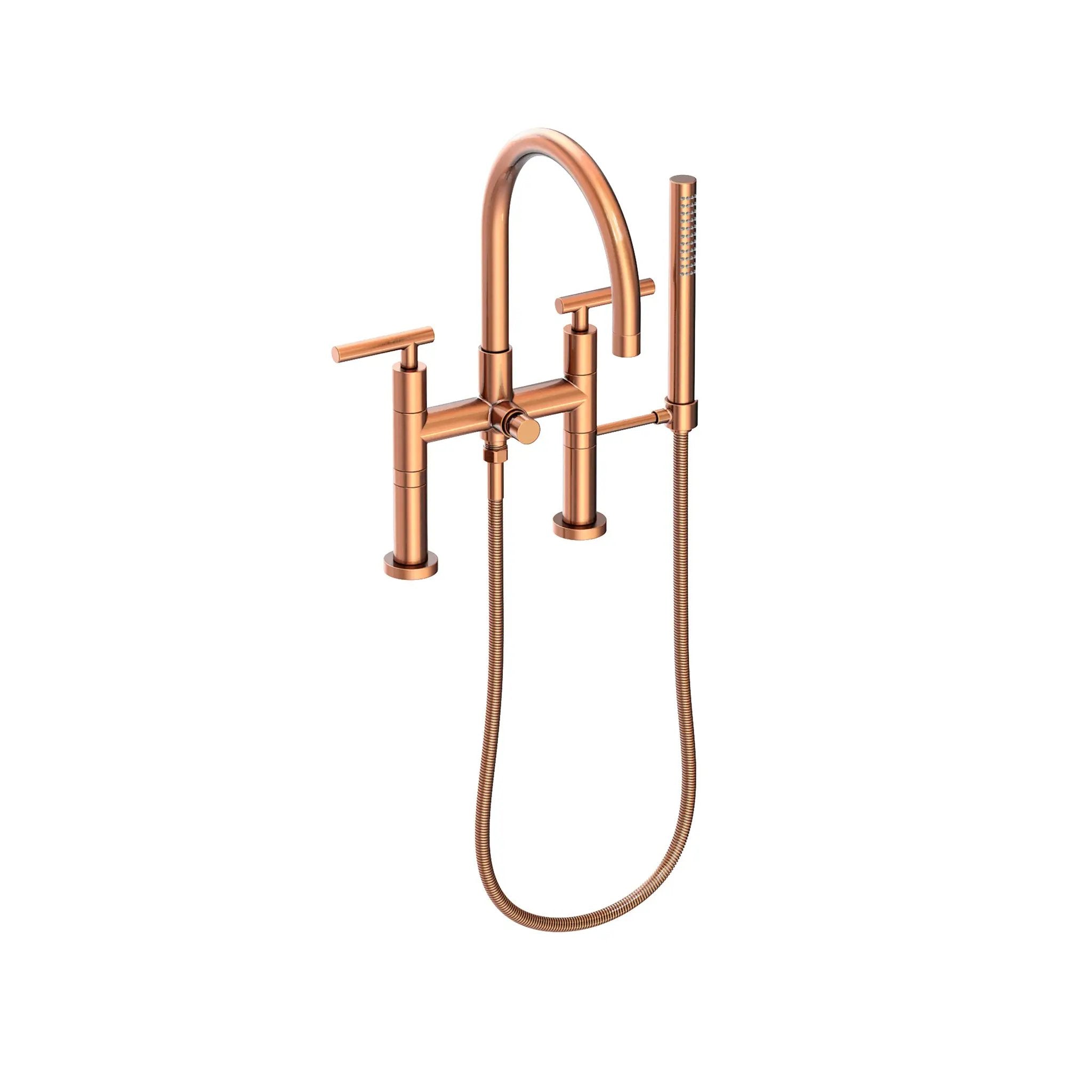 Newport Brass East Linear Exposed Tub & Hand Shower Set - Deck Mount by Newport Brass