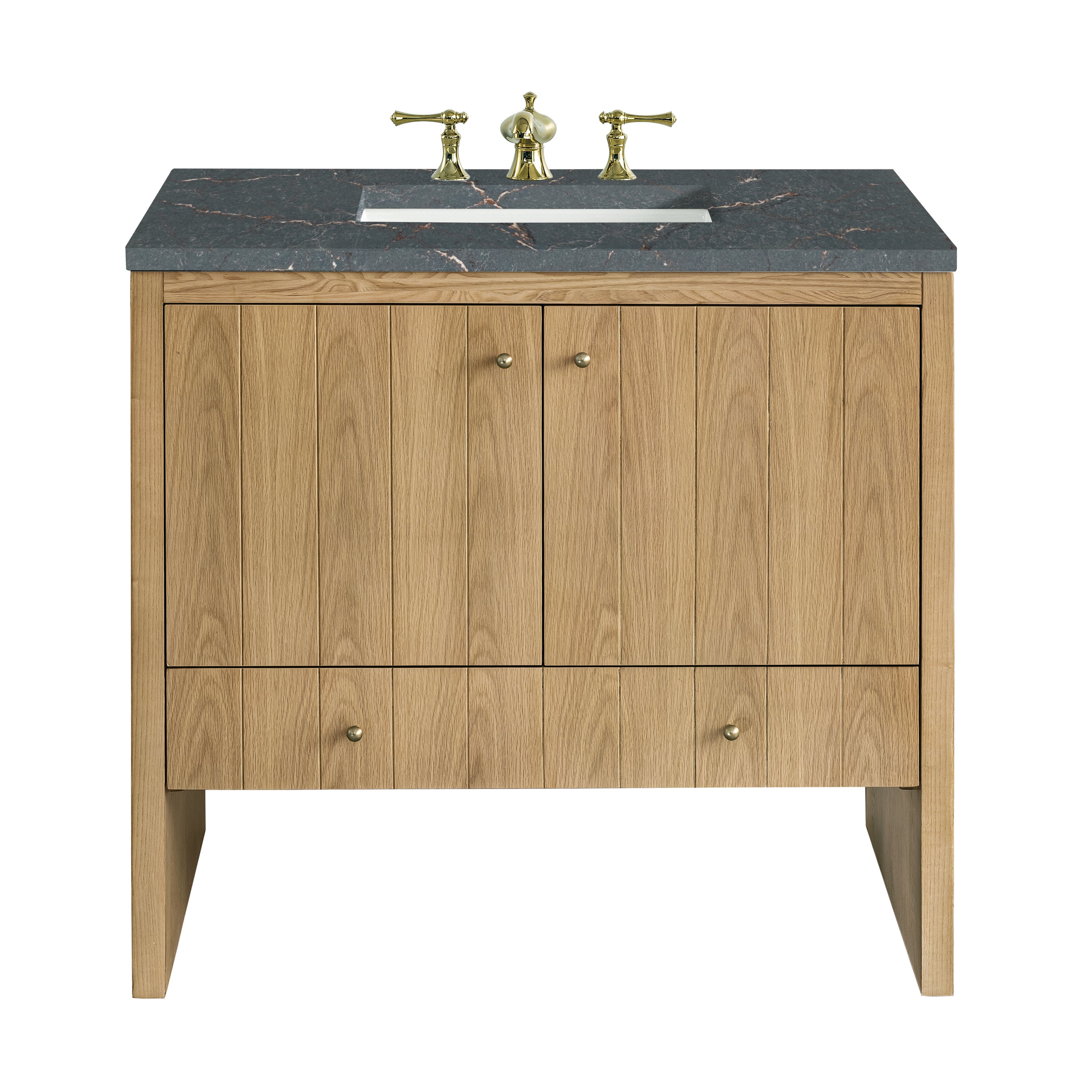 James Martin Vanities Hudson 36" Single Vanity - Light Natural Oak