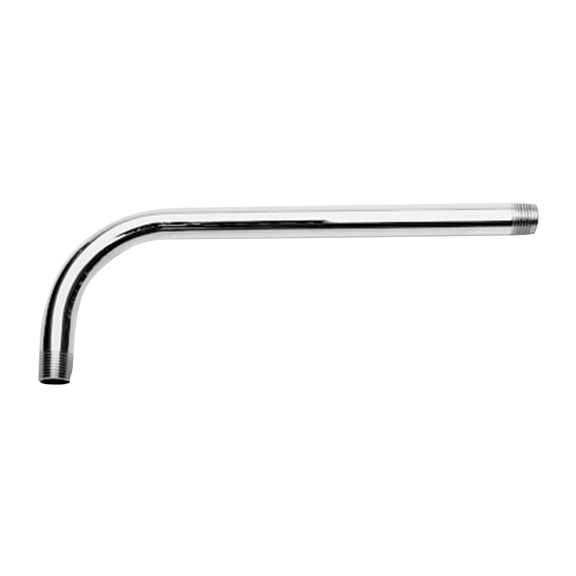 polished chrome shower arm