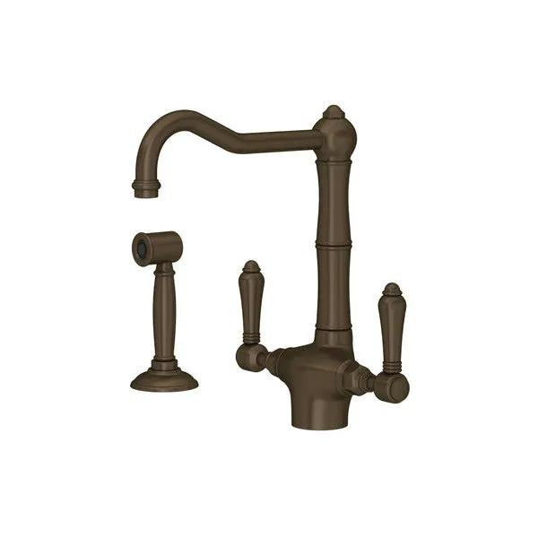 Rohl Acqui Two Handle Kitchen Faucet with Side Spray by Rohl