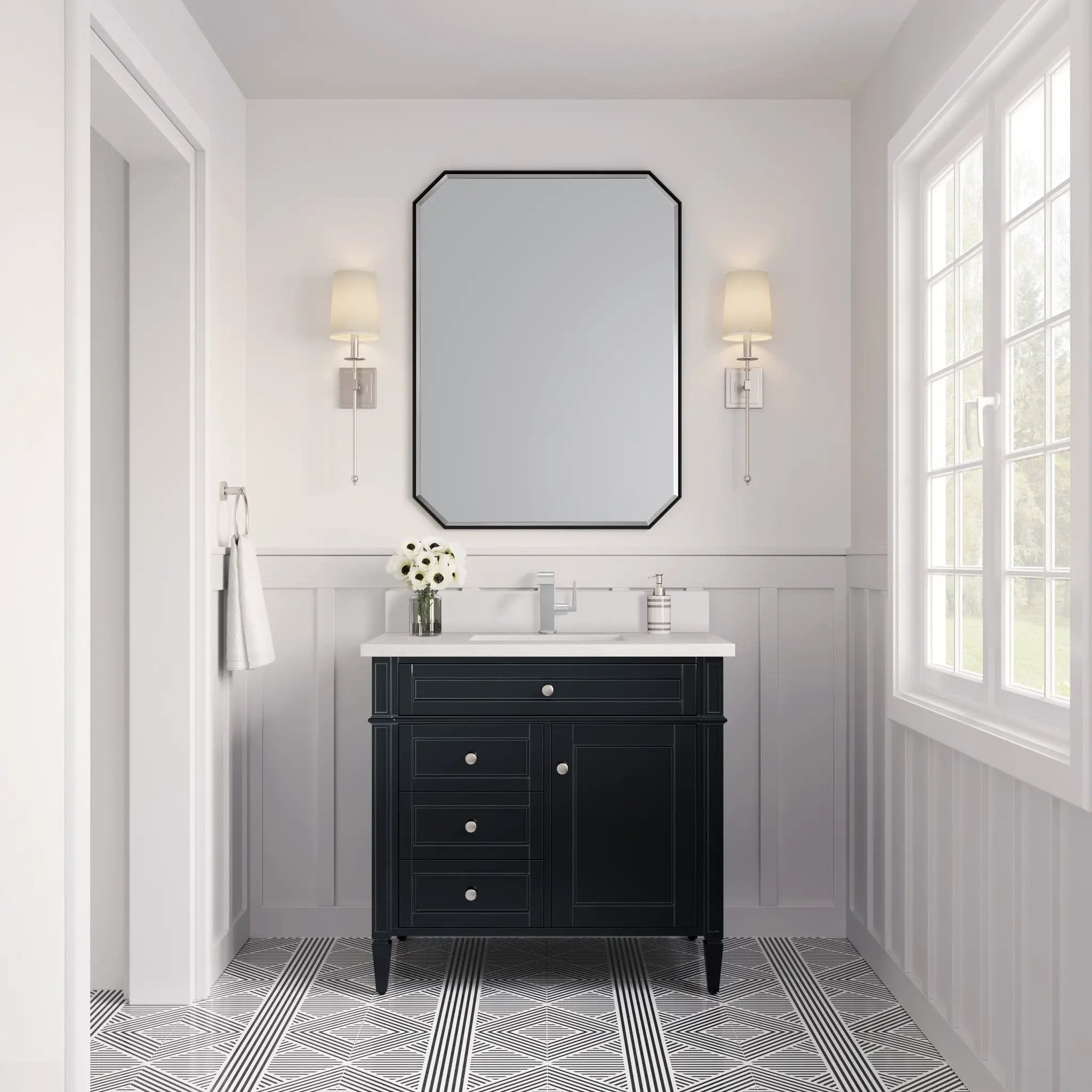 black onyx vanity