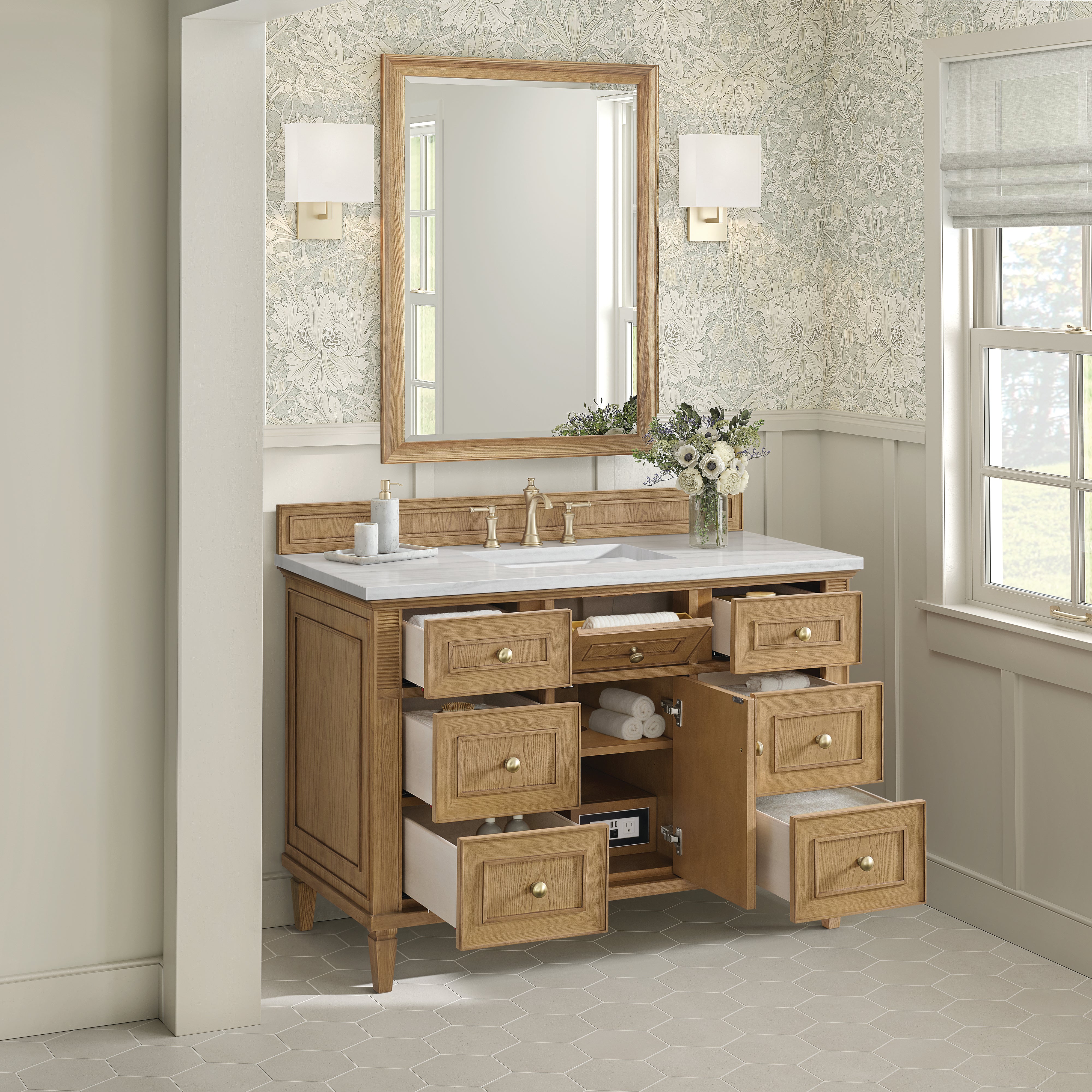 arctic fall solid surface top vanity