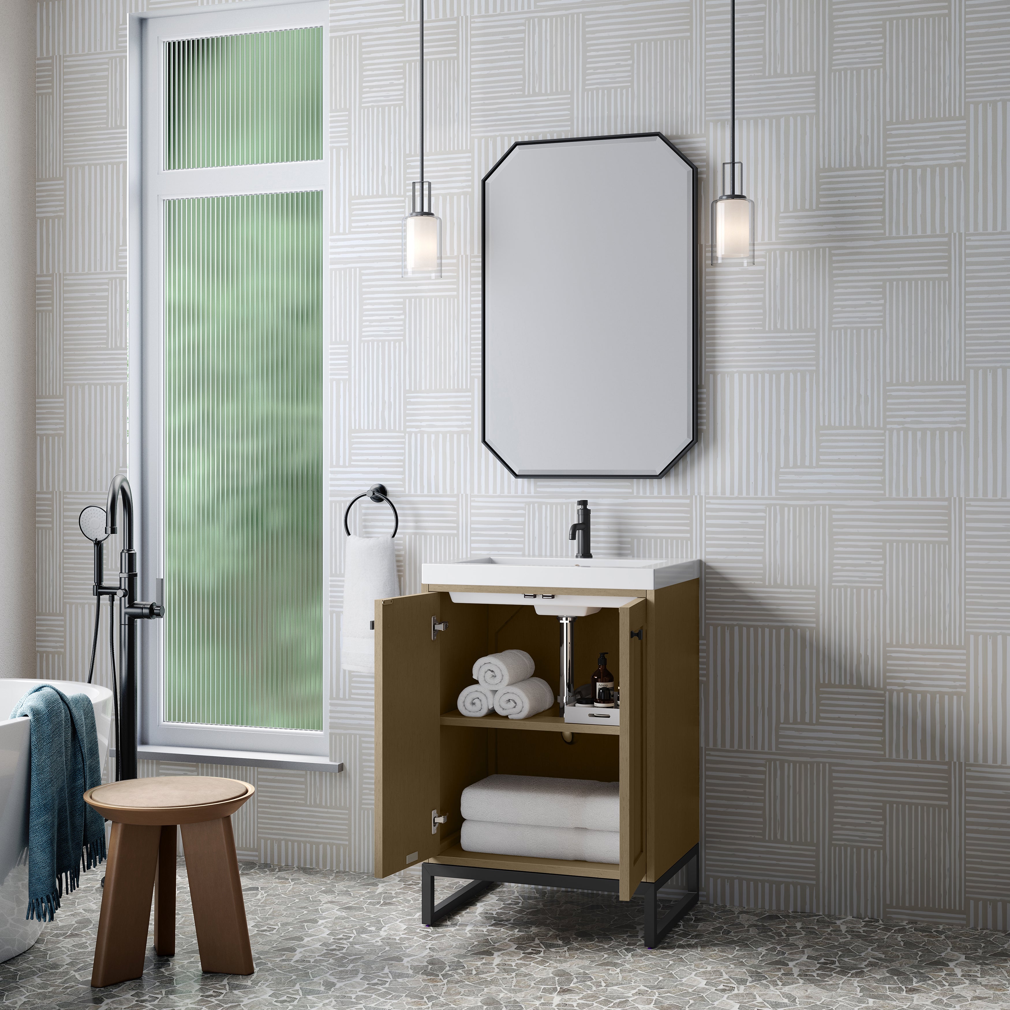 walnut whisper vanity