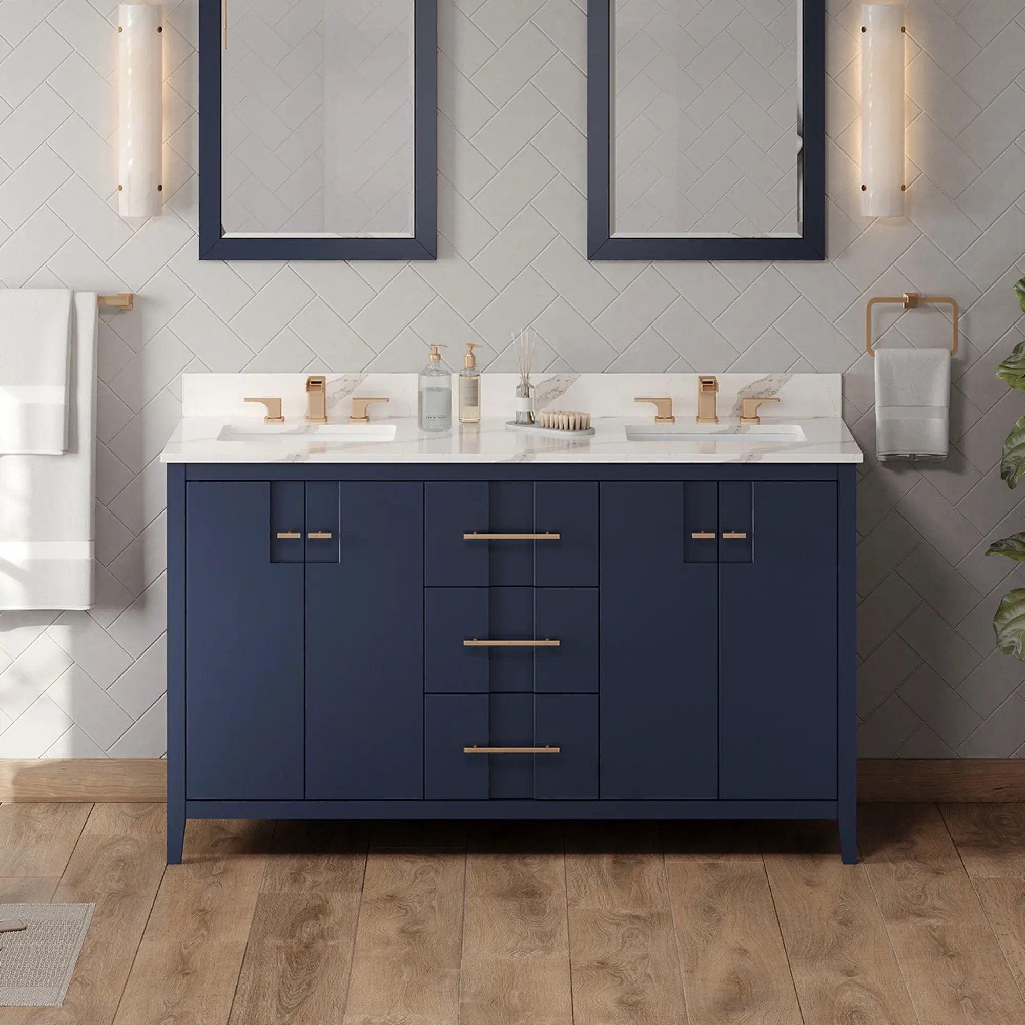 Jeffrey Alexander 60" Katara Vanity Set by Jeffrey Alexander