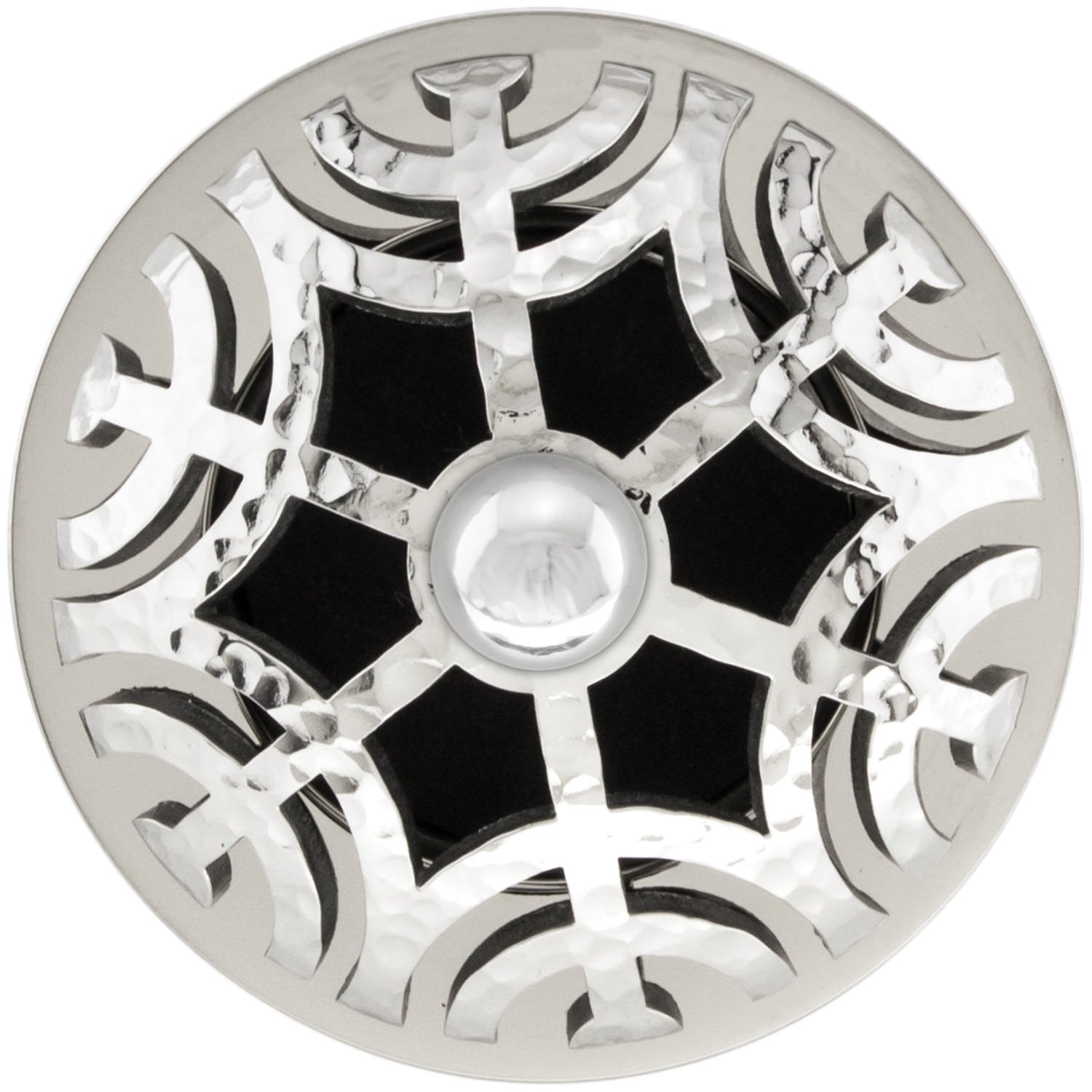 Linkasink Maze Grid Strainer 1.5" With Overflow - Metal Sphere by Linkasink