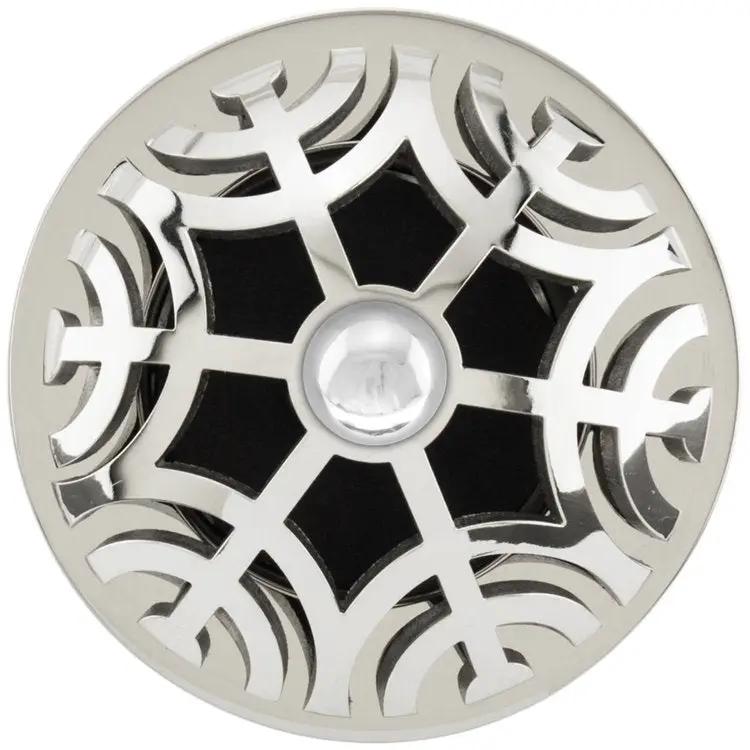 polished smooth stainless steel drain