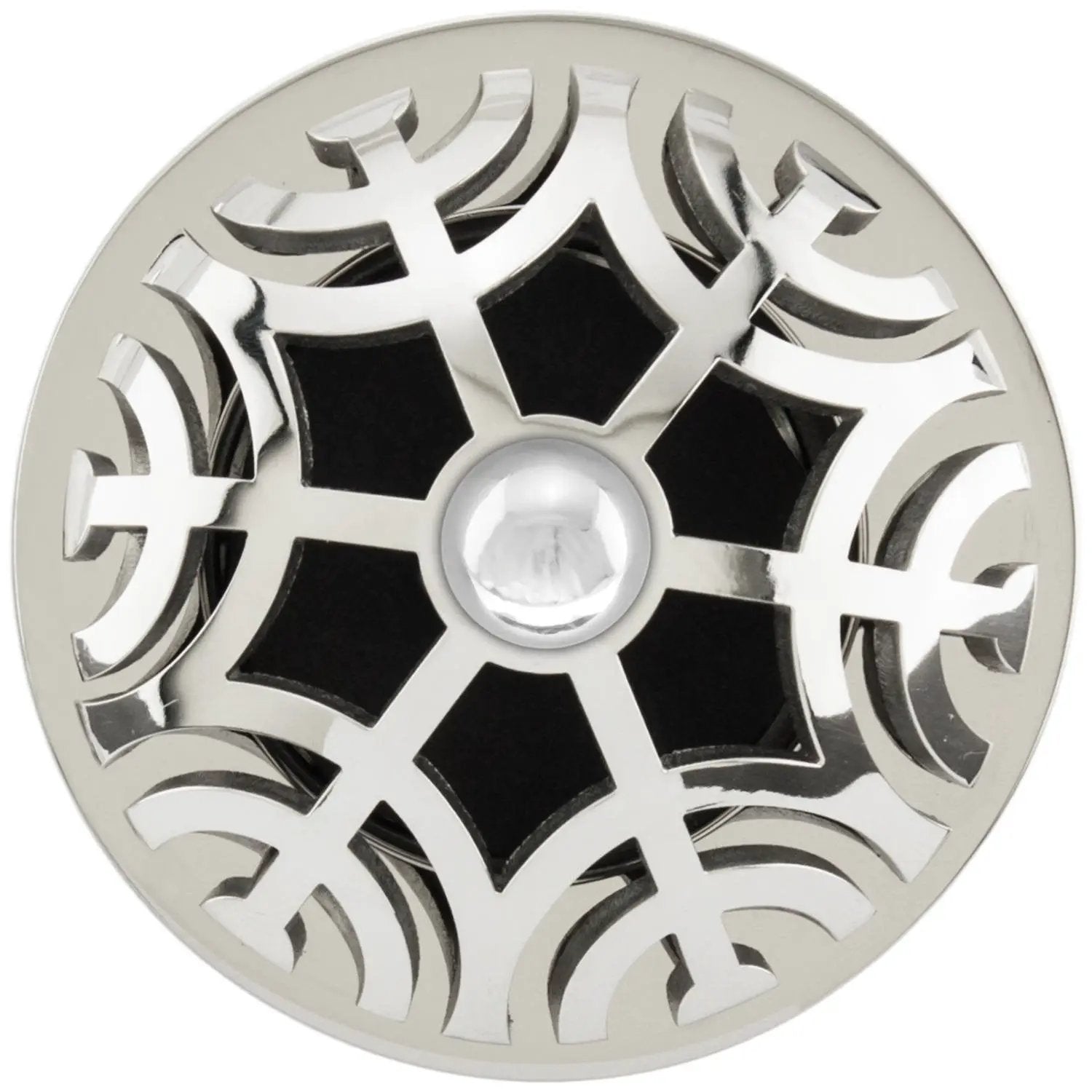 Linkasink Maze Grid Strainer 1.5" With Overflow - Metal Sphere by Linkasink