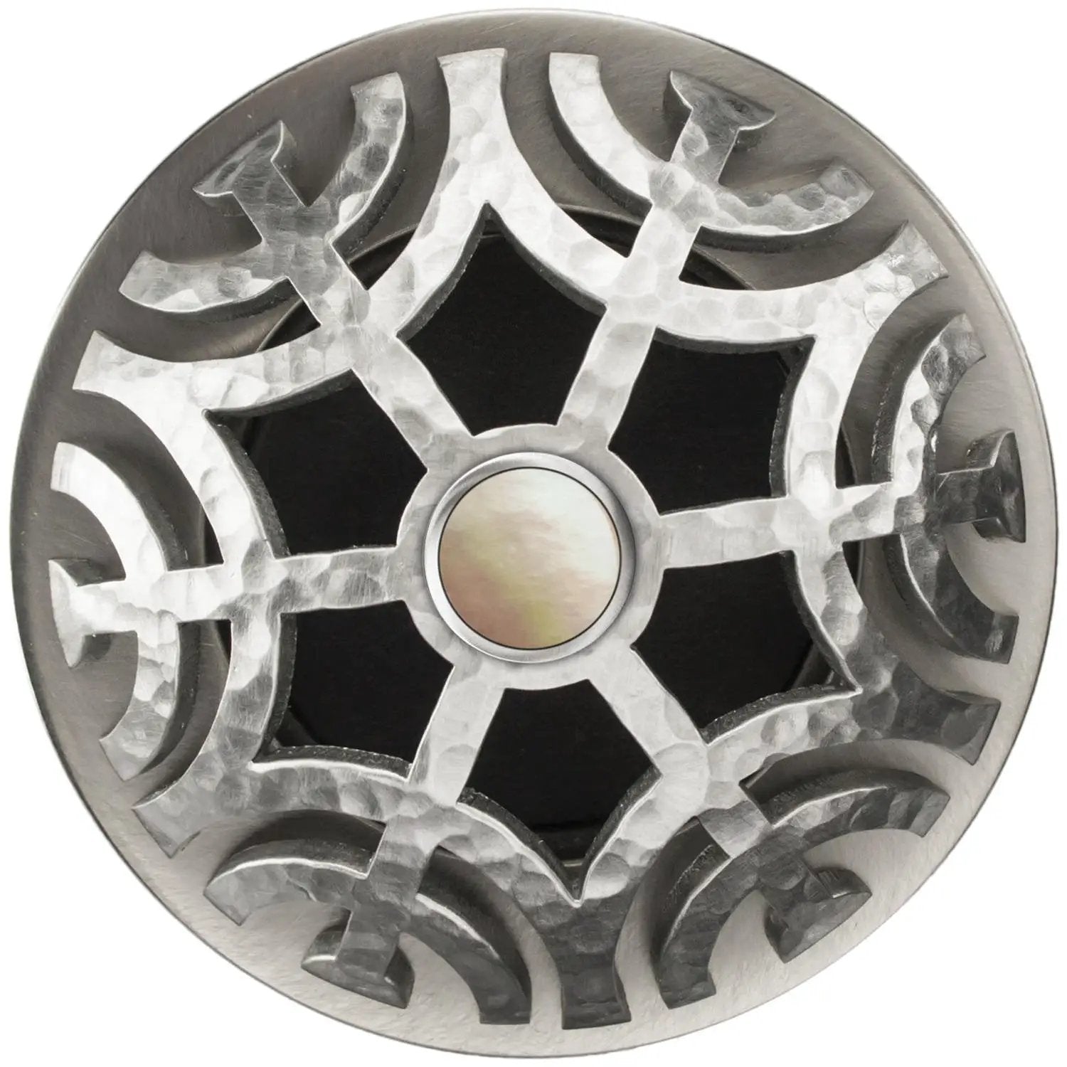 Linkasink Maze Grid Strainer 1.5" With Overflow - Mother of Pearl by Linkasink