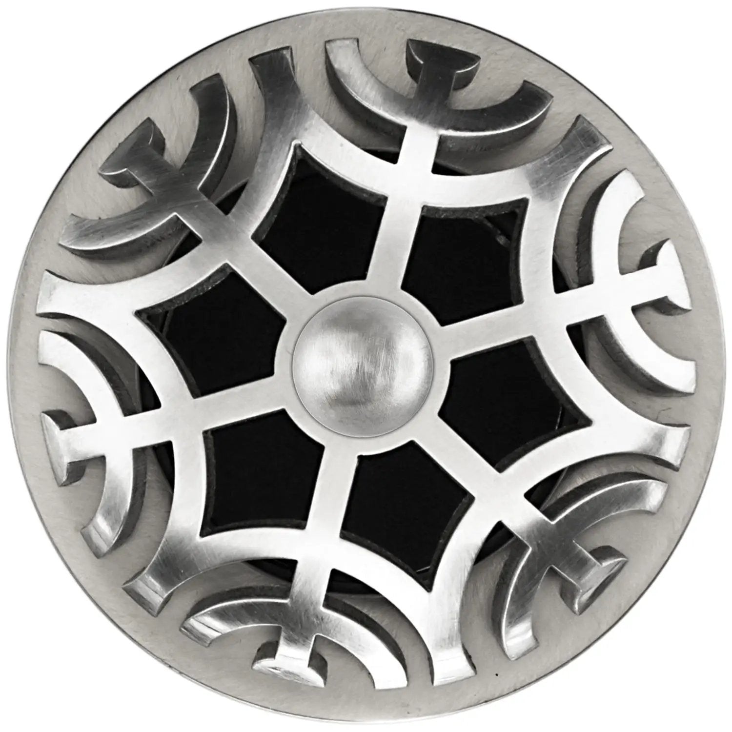 Linkasink Maze Grid Strainer 1.5" With Overflow - Metal Sphere by Linkasink