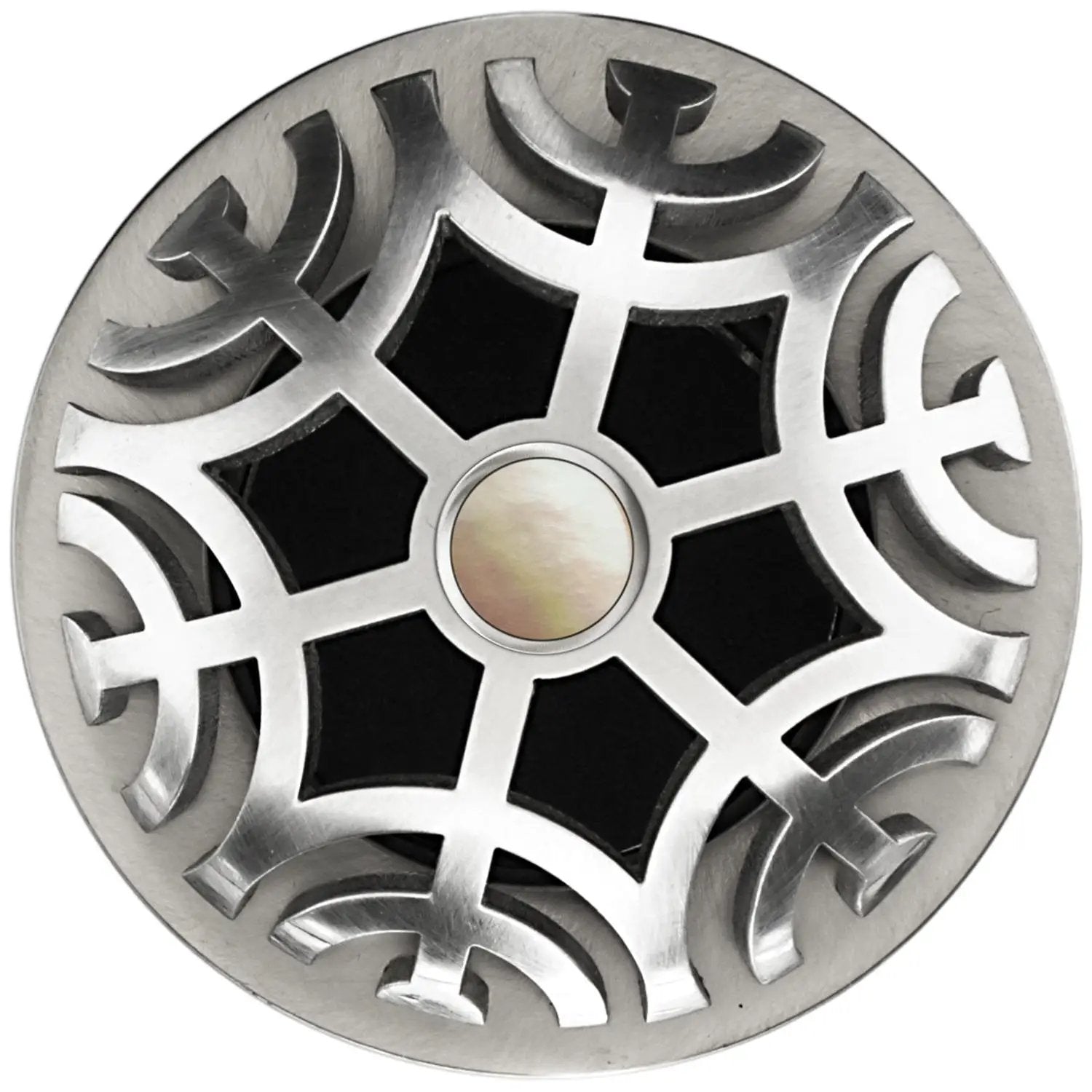 Linkasink Maze Grid Strainer 1.5" Without Overflow - Mother of Pearl by Linkasink