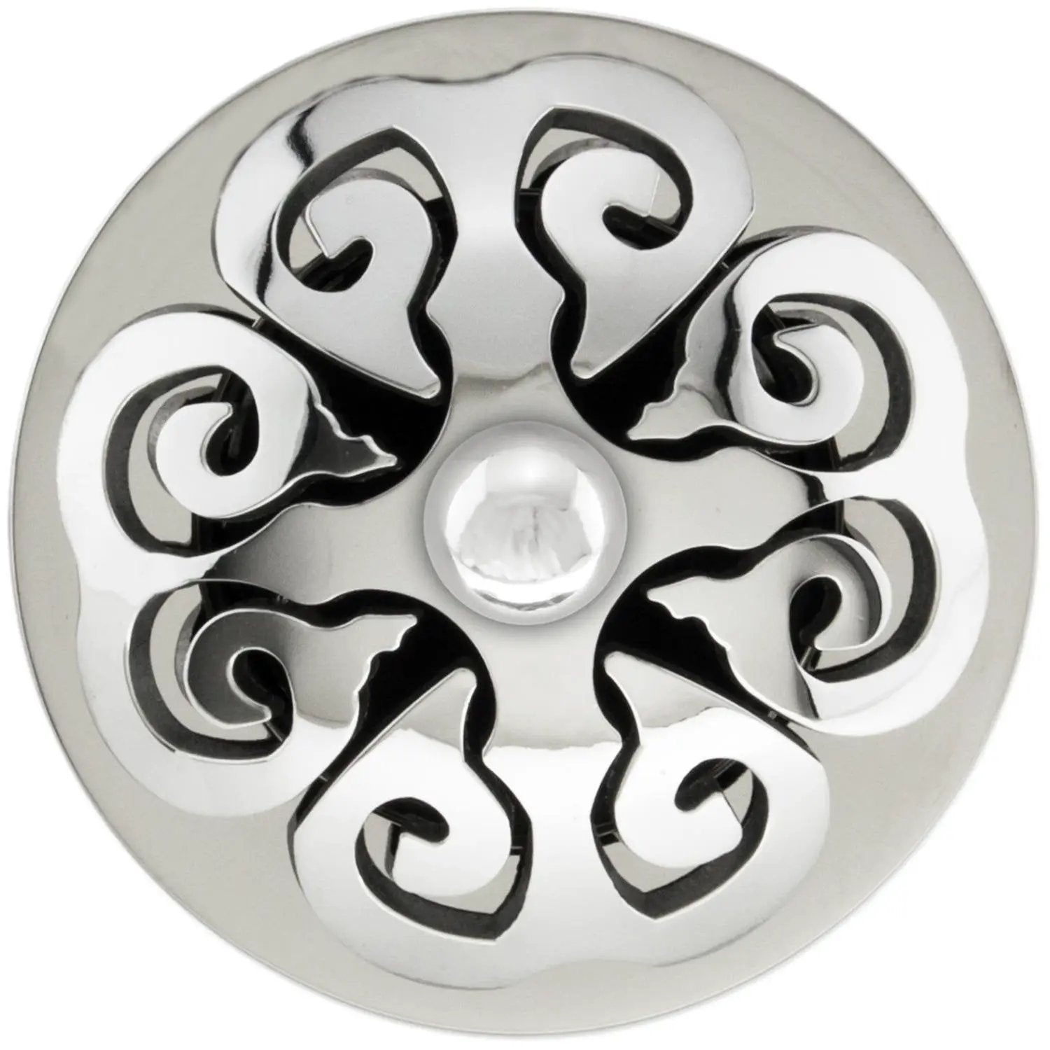 Linkasink Hawaiian Quilt Grid Strainer 1.5" With Overflow - Metal Sphere by Linkasink