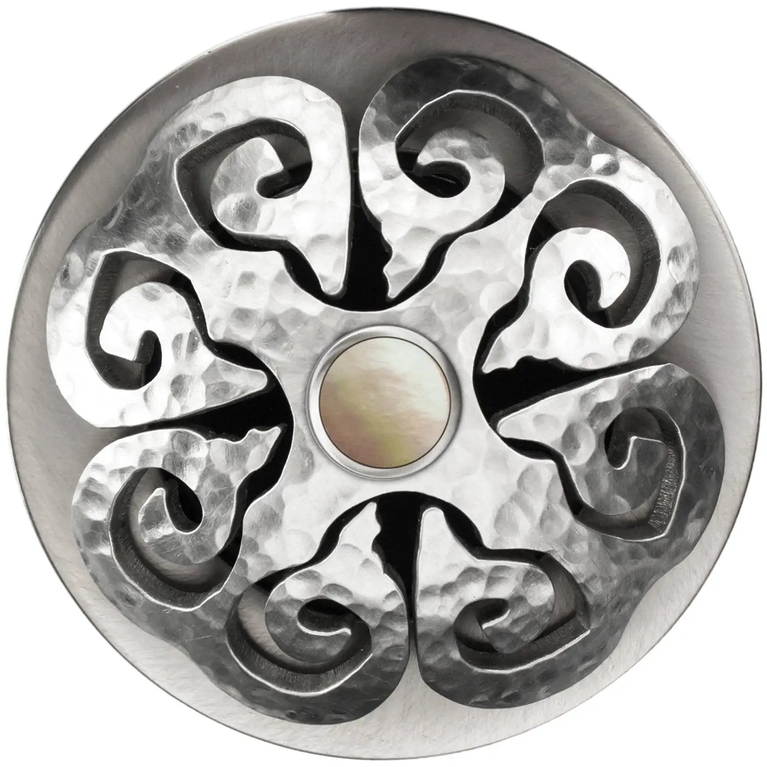 Linkasink Hawaiian Quilt Grid Strainer 1.5" With Overflow - Mother of Pearl by Linkasink