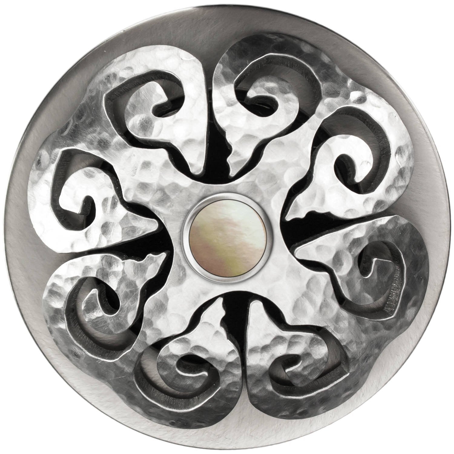 Linkasink Hawaiian Quilt Grid Strainer 1.5" With Overflow - Mother of Pearl