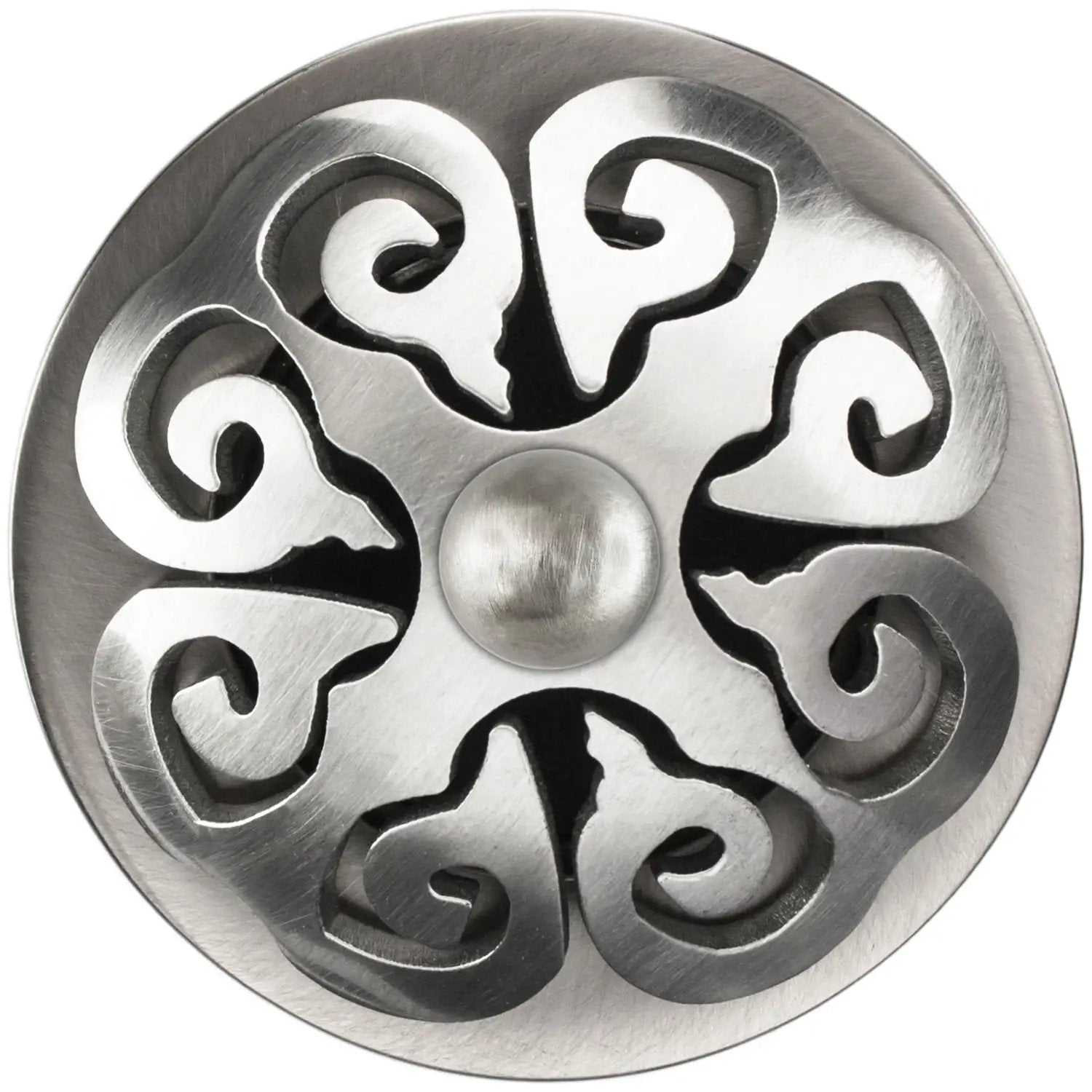 Linkasink Hawaiian Quilt Grid Strainer 1.5" With Overflow - Metal Sphere by Linkasink