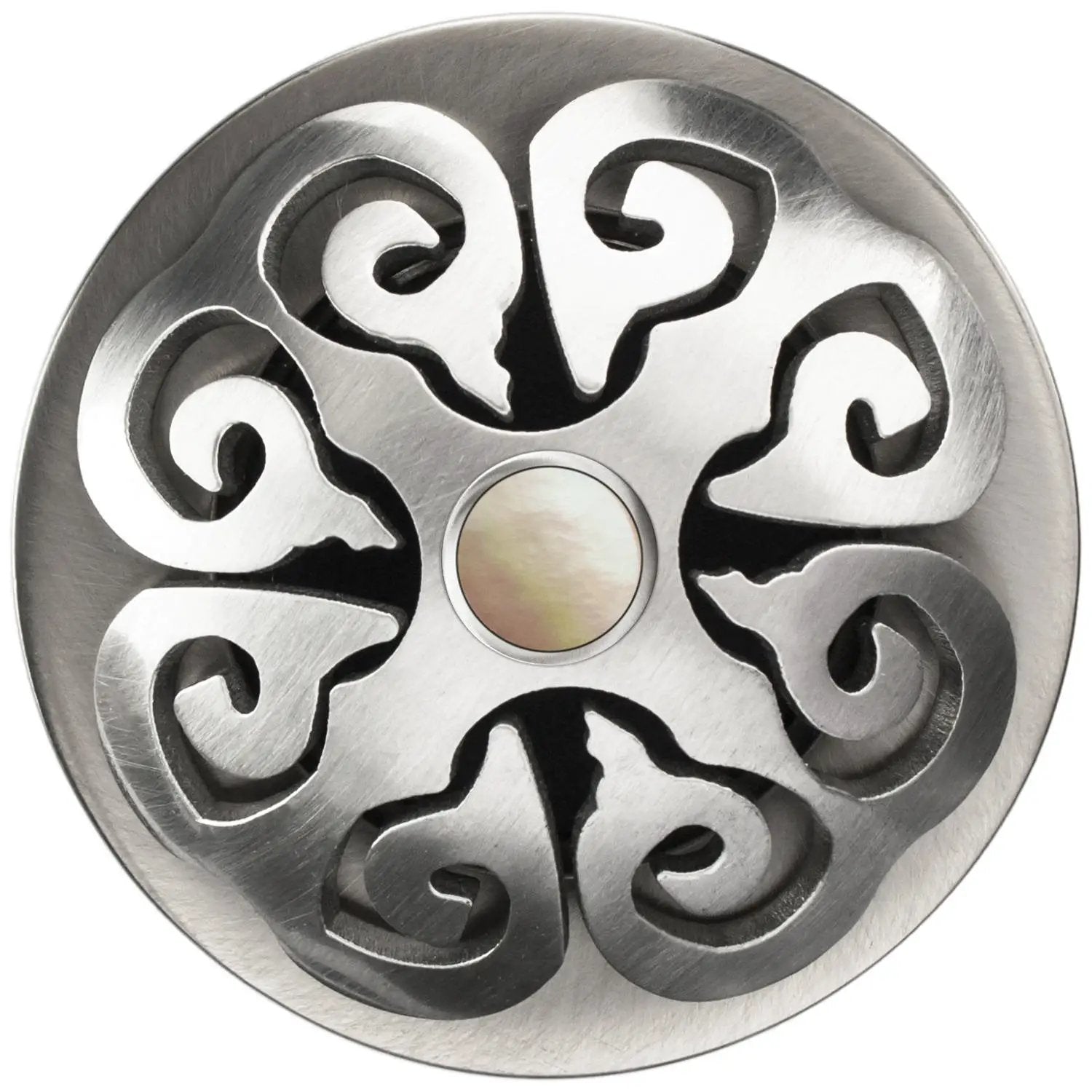 Linkasink Hawaiian Quilt Grid Strainer 1.5" With Overflow - Mother of Pearl by Linkasink
