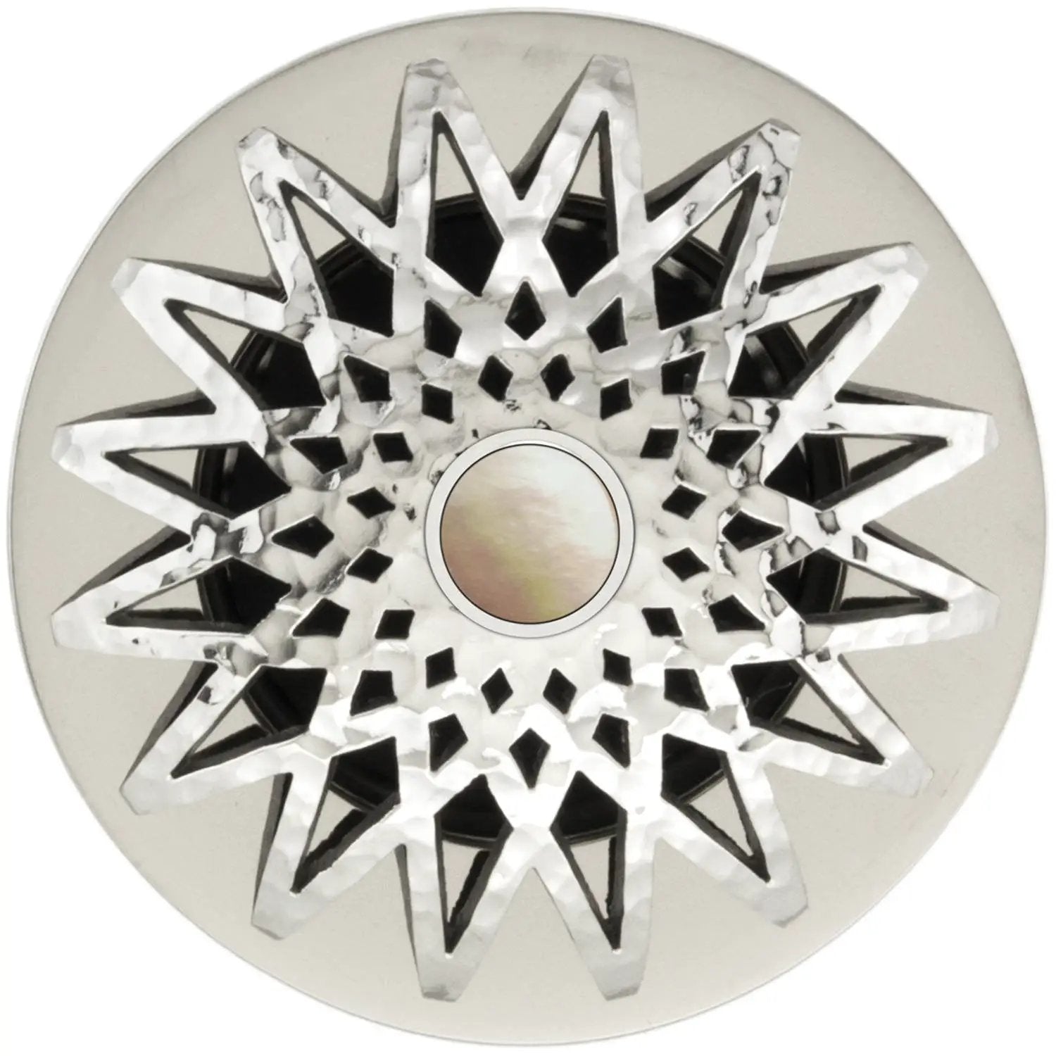 Linkasink Star Grid Strainer 1.5" With Overflow - Mother of Pearl by Linkasink