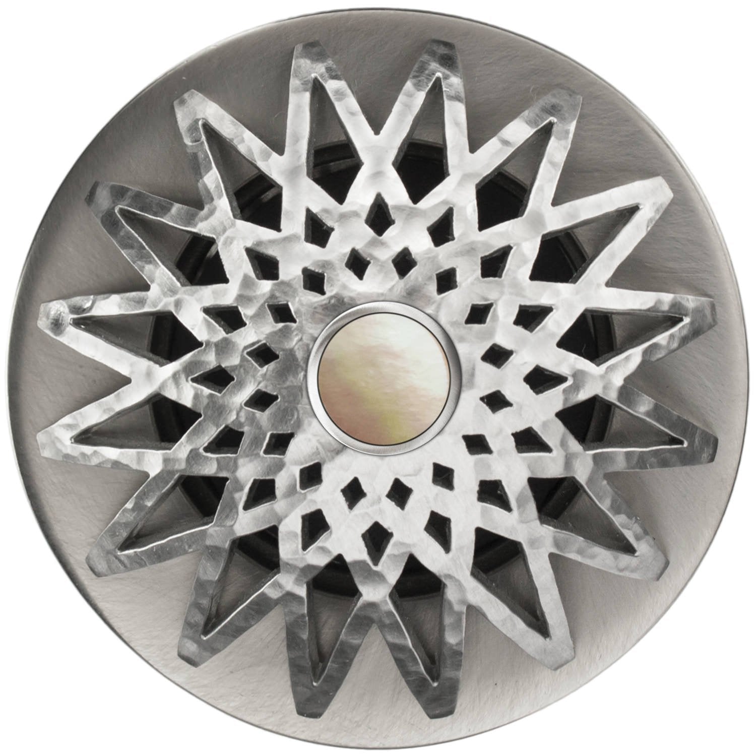 Linkasink Star Grid Strainer 1.5" With Overflow - Mother of Pearl by Linkasink