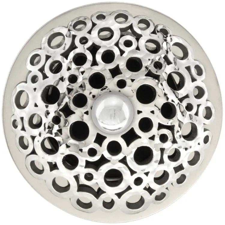 satin hammered stainless steel drain