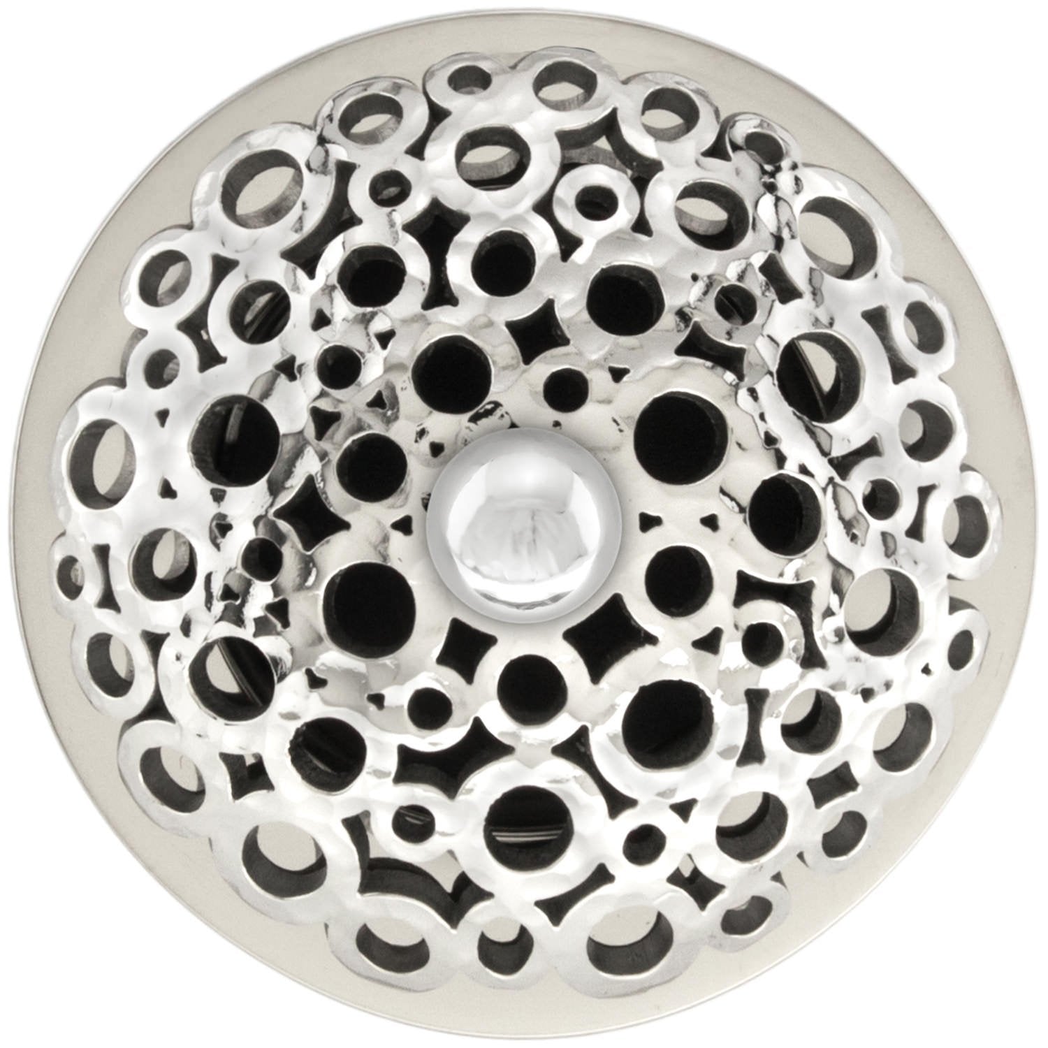 Linkasink Loop Grid Strainer 1.5" With Overflow - Metal Sphere by Linkasink