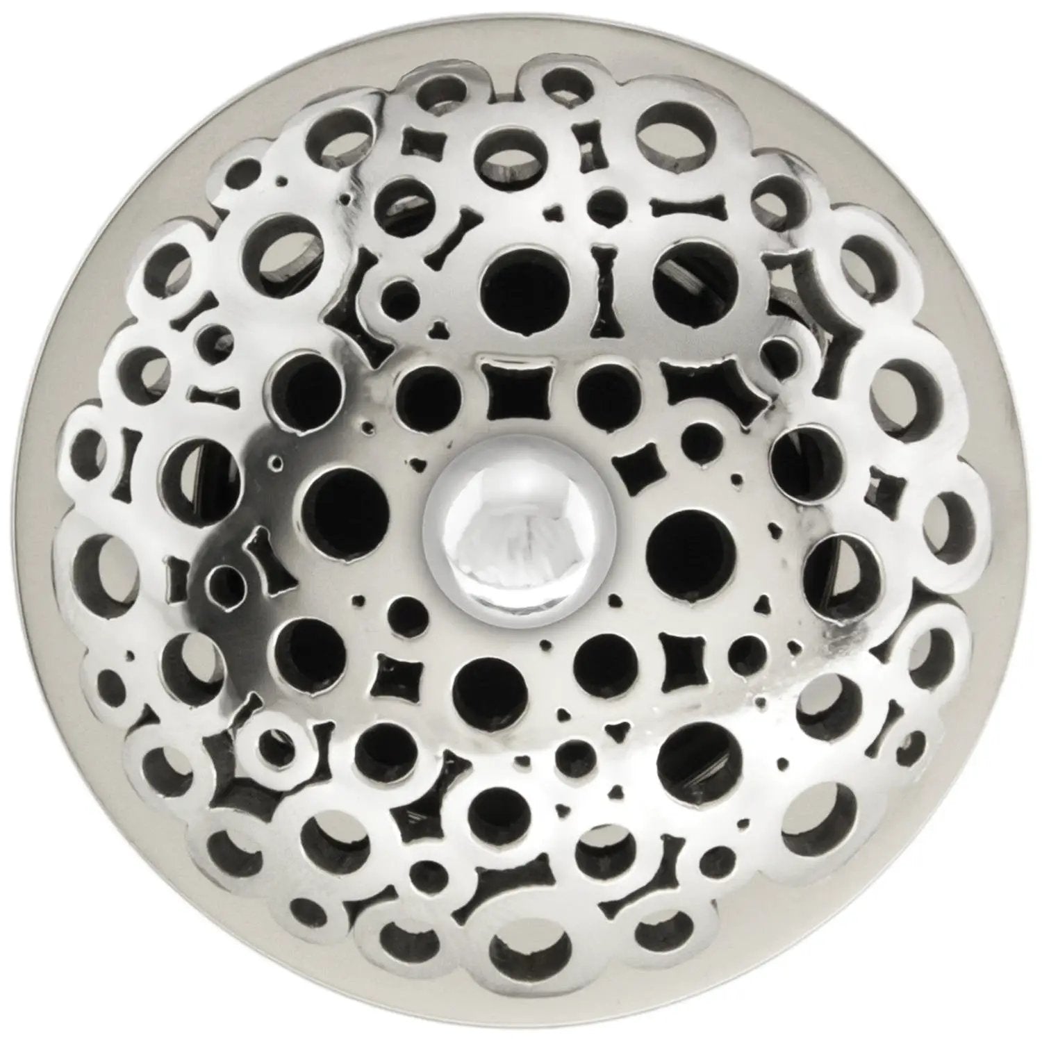 Linkasink Loop Grid Strainer 1.5" With Overflow - Metal Sphere by Linkasink