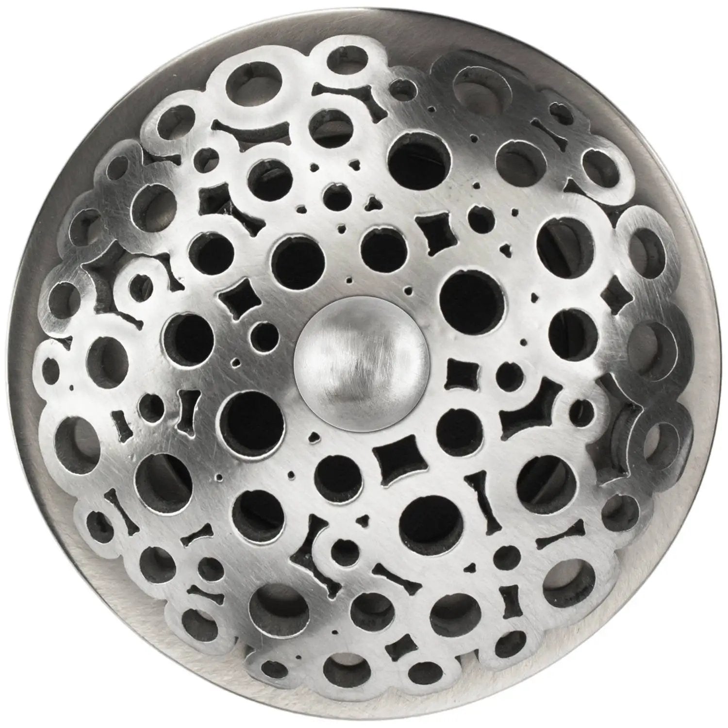 Linkasink Loop Grid Strainer 1.5" With Overflow - Metal Sphere by Linkasink