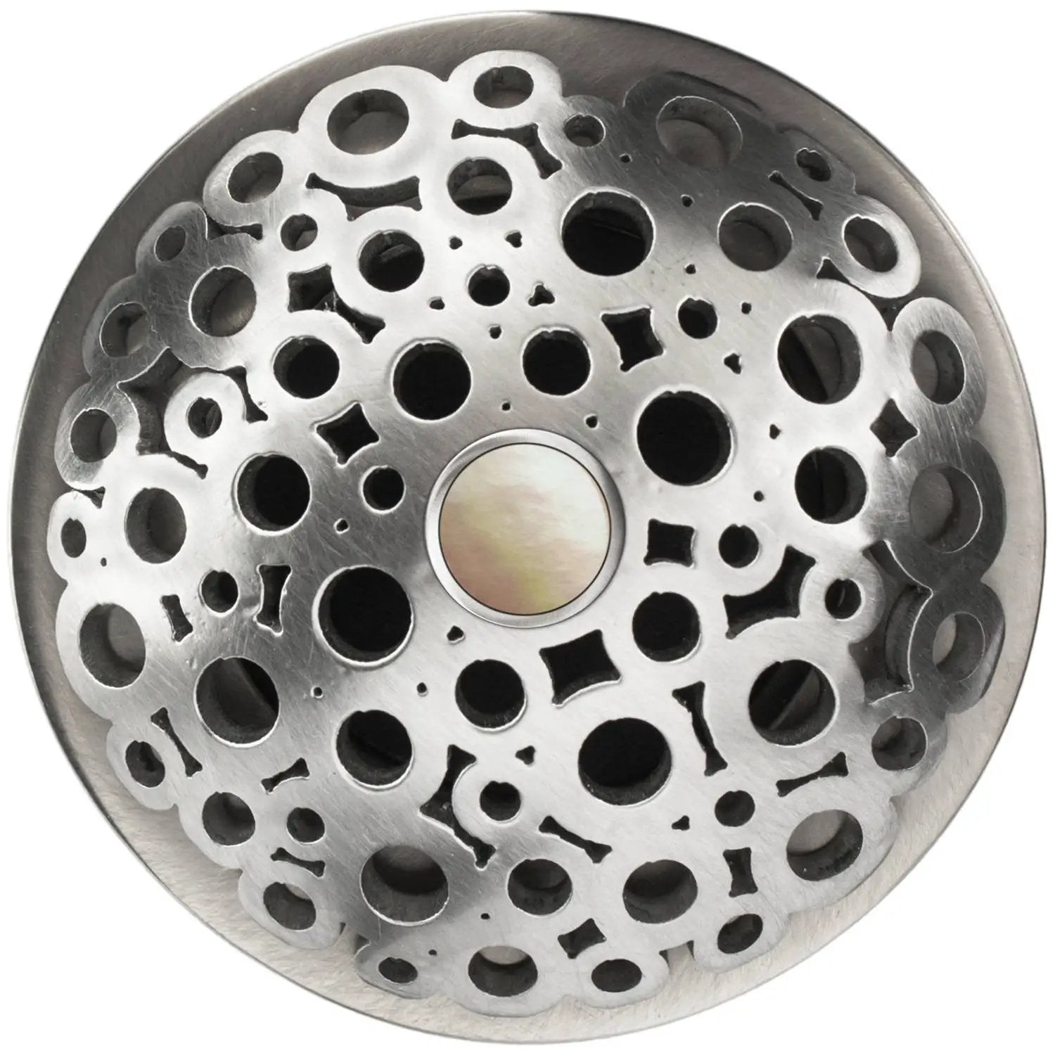 Linkasink Loop Grid Strainer 1.5" With Overflow - Mother of Pearl by Linkasink