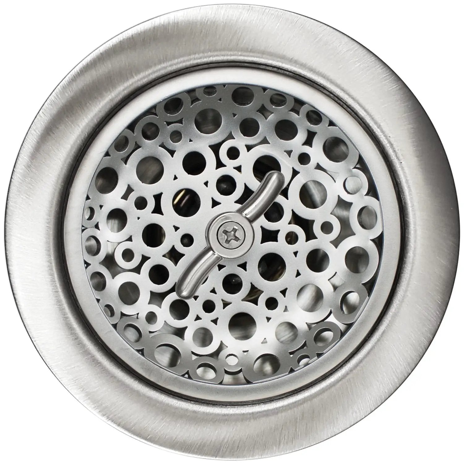 Linkasink Circles Basket Strainer Without Overflow 3.5" by Linkasink