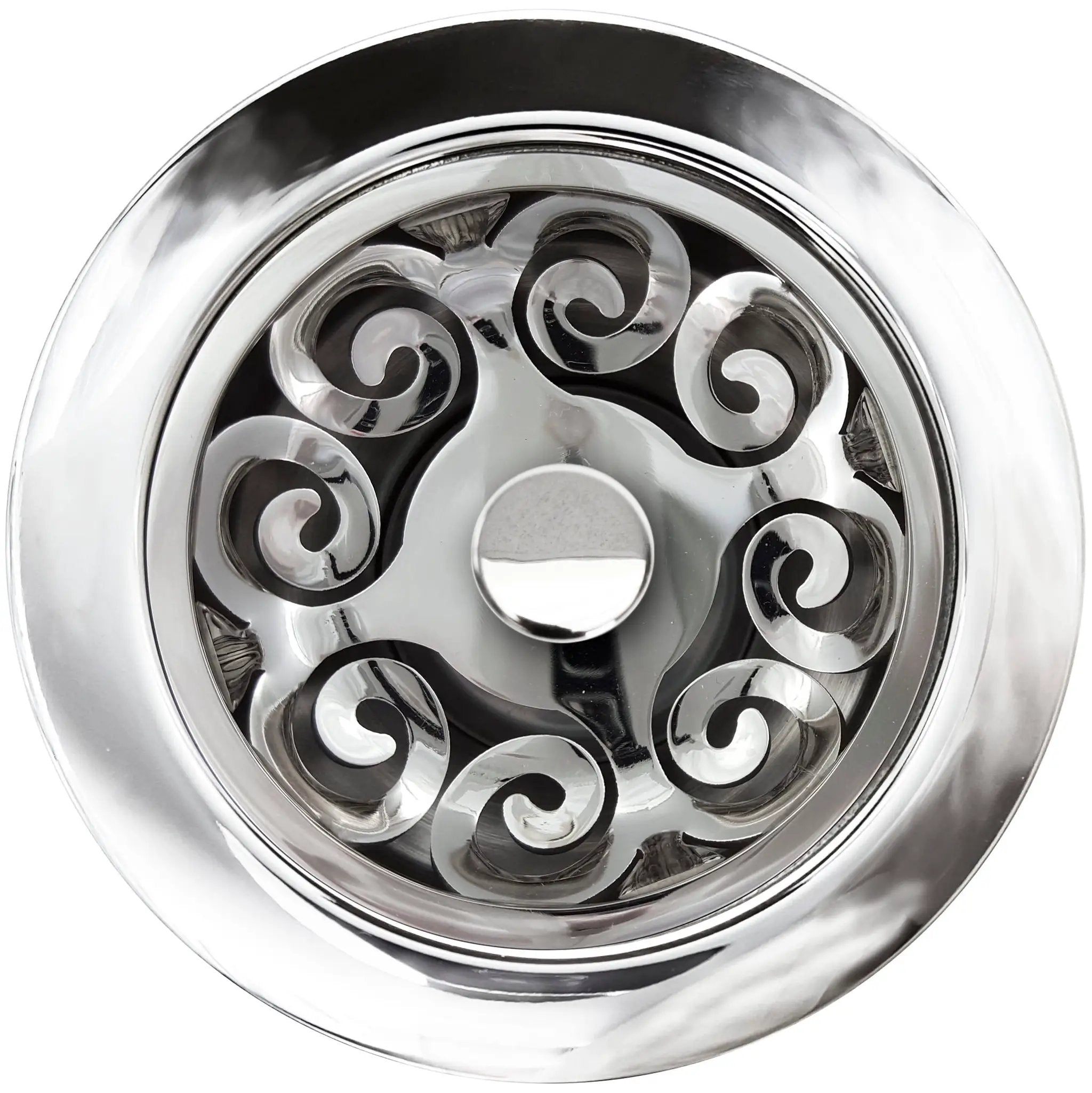 Linkasink Hawaiian Quilt Disposal Flange Without Overflow and with Stopper 3.5" by Linkasink