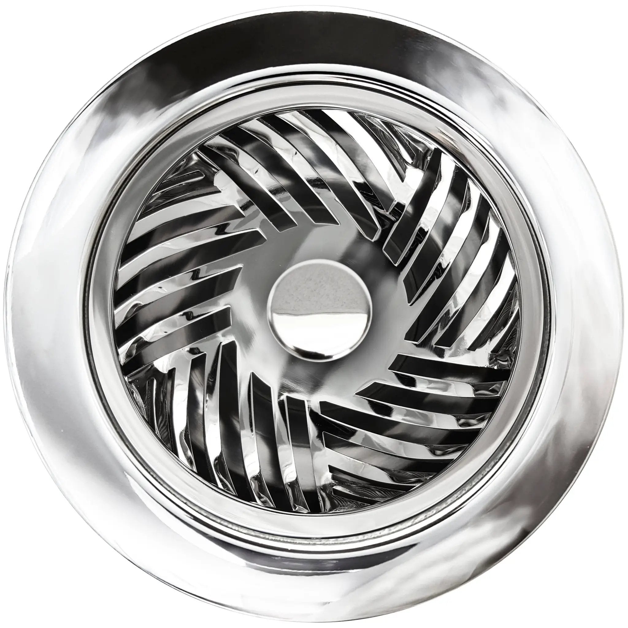 Linkasink Herringbone Disposal Flange Without Overflow and with Stopper 3.5" by Linkasink