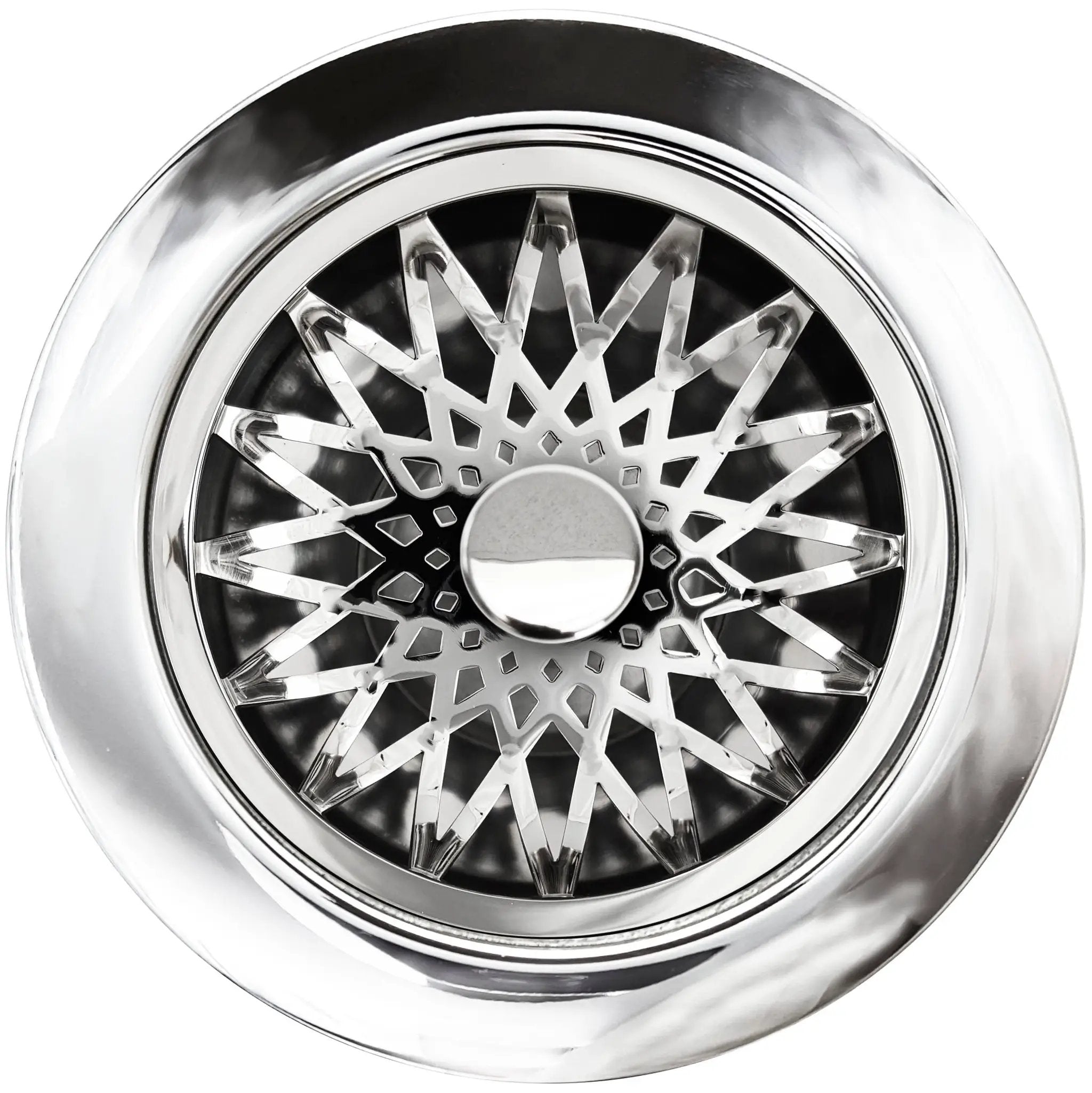 Linkasink Star Disposal Flange Without Overflow and with Stopper 3.5" by Linkasink