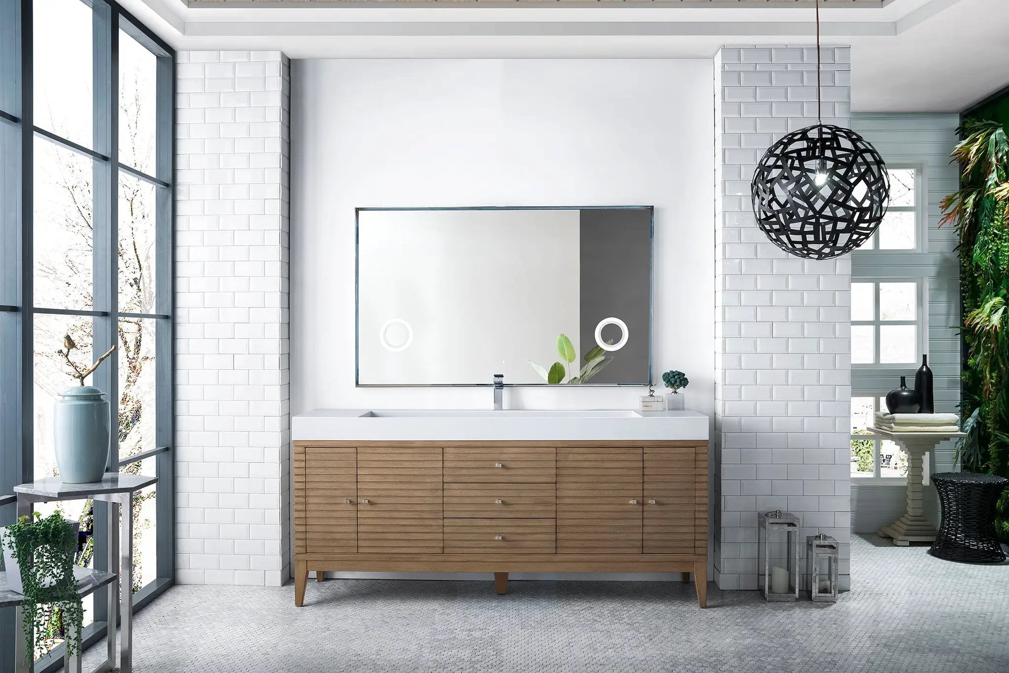 whitewashed walnut vanity