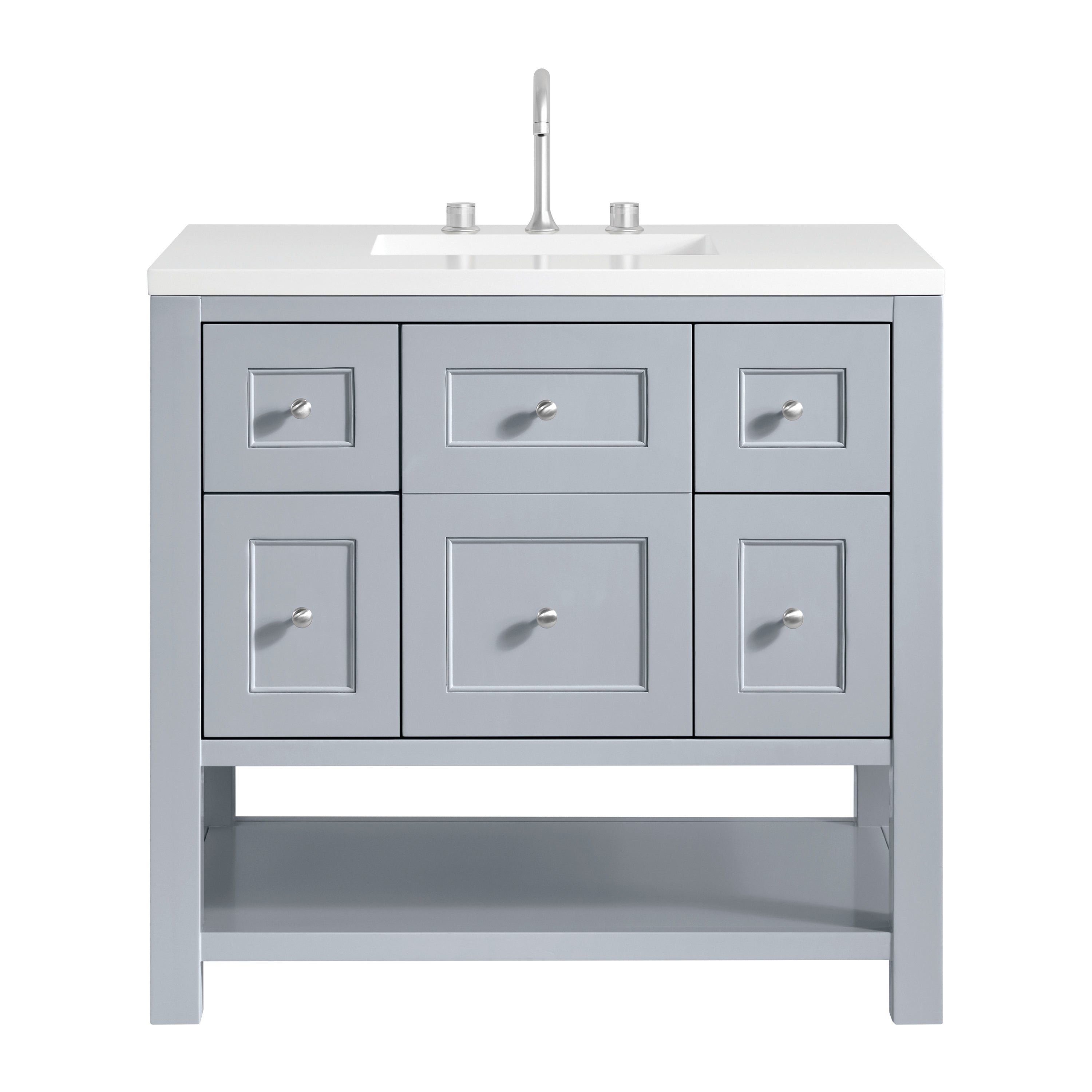 James Martin Vanities Breckenridge 36" Single Vanity - Serenity Blue