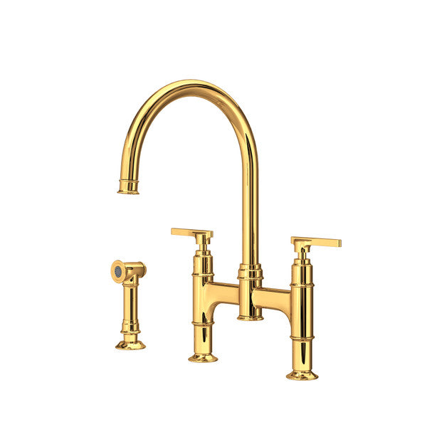 Rohl Southbank Bridge Kitchen Faucet with Side Spray