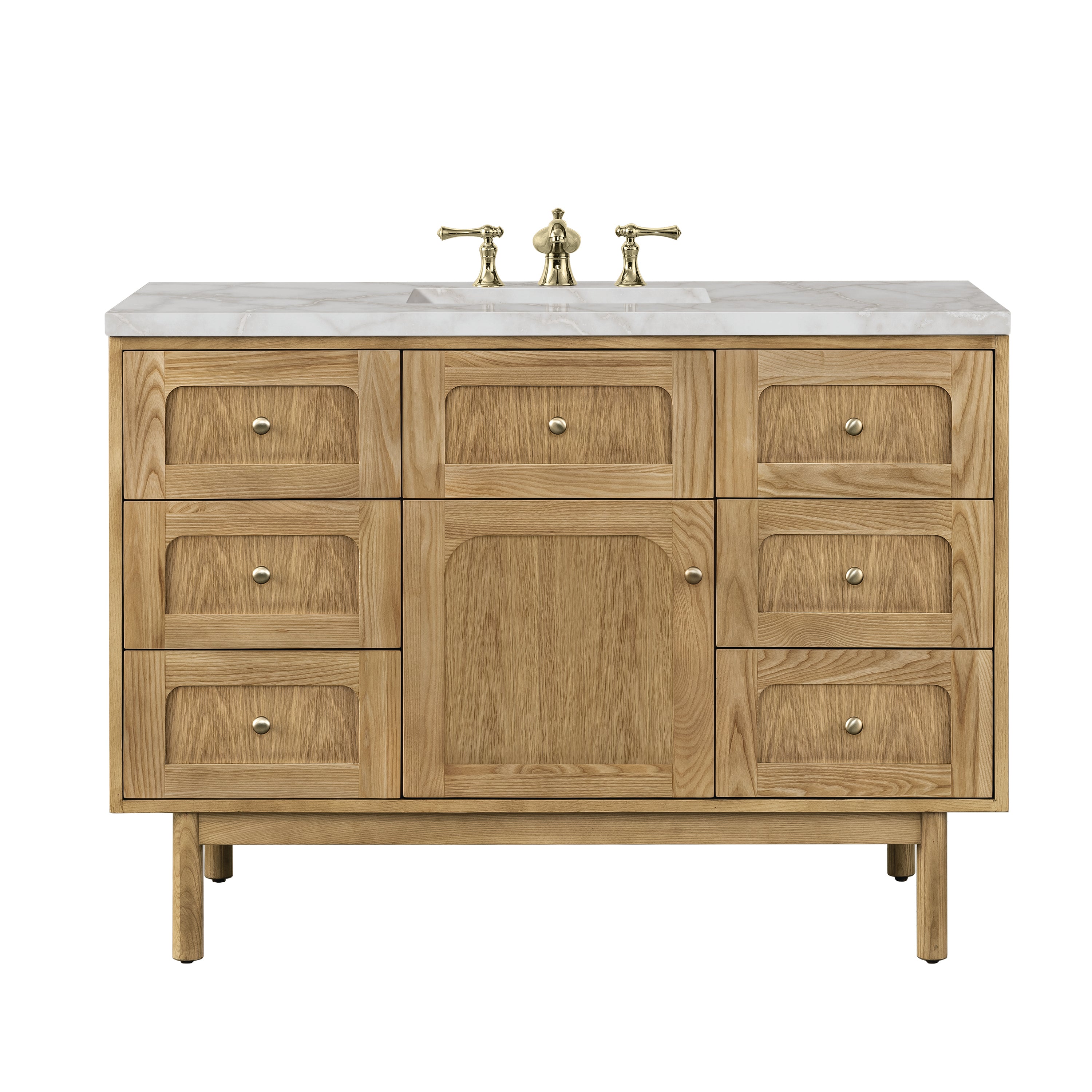 James Martin Vanities Laurent 48" Single Vanity - Light Natural Oak