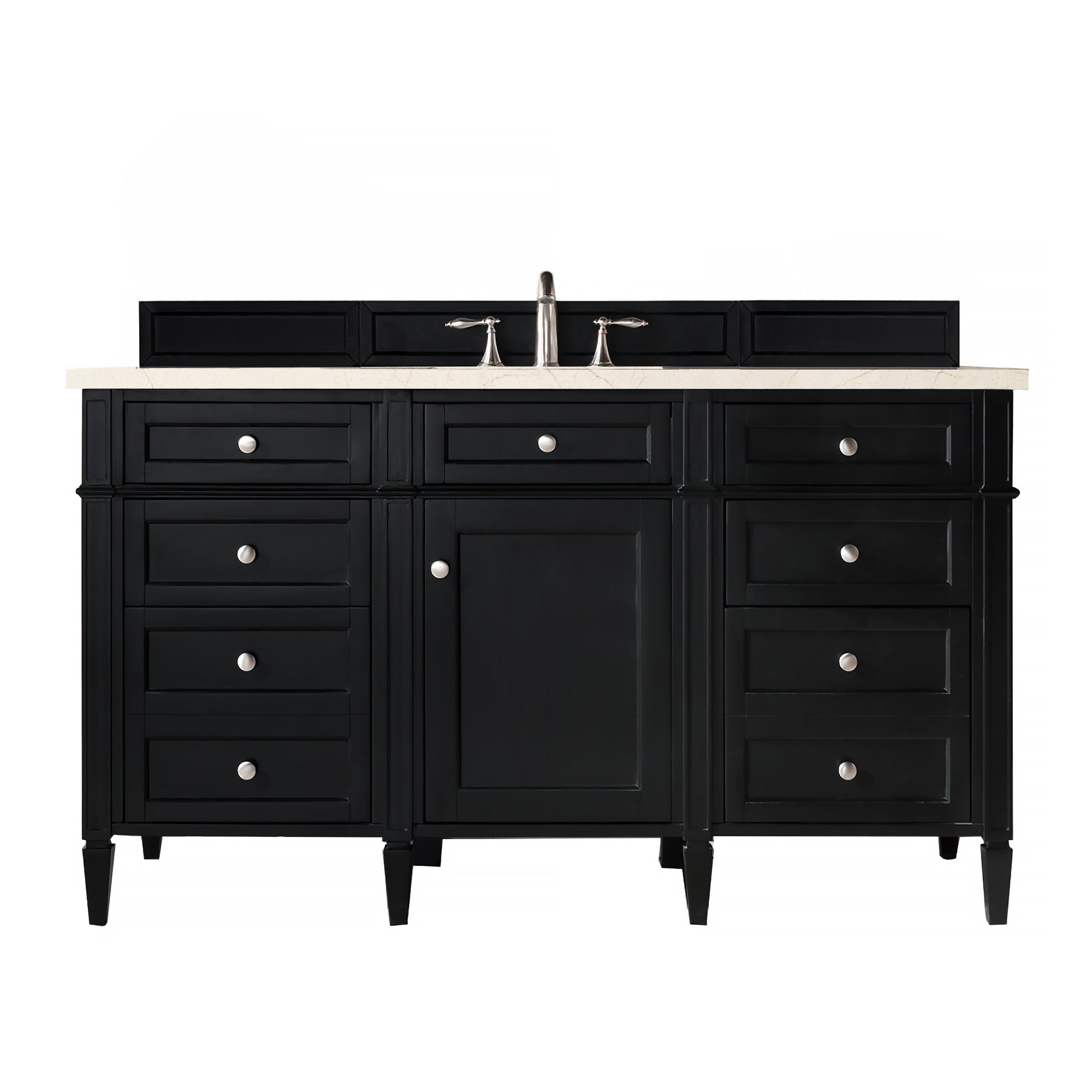 James Martin Vanities Brittany 60" Single Vanity - Black Onyx