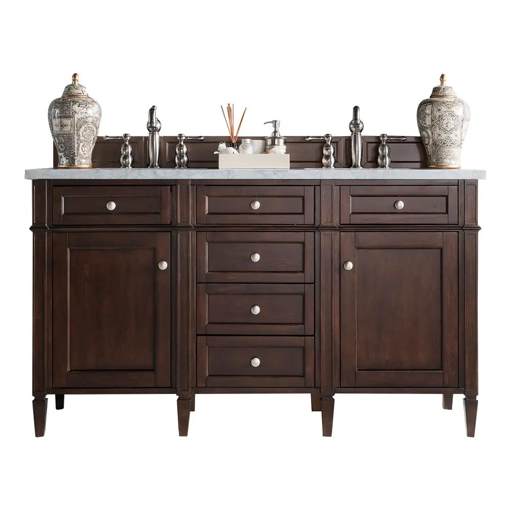 James Martin Brittany 60" Double Vanity Set - Burnished Mahogany by James Martin Vanities