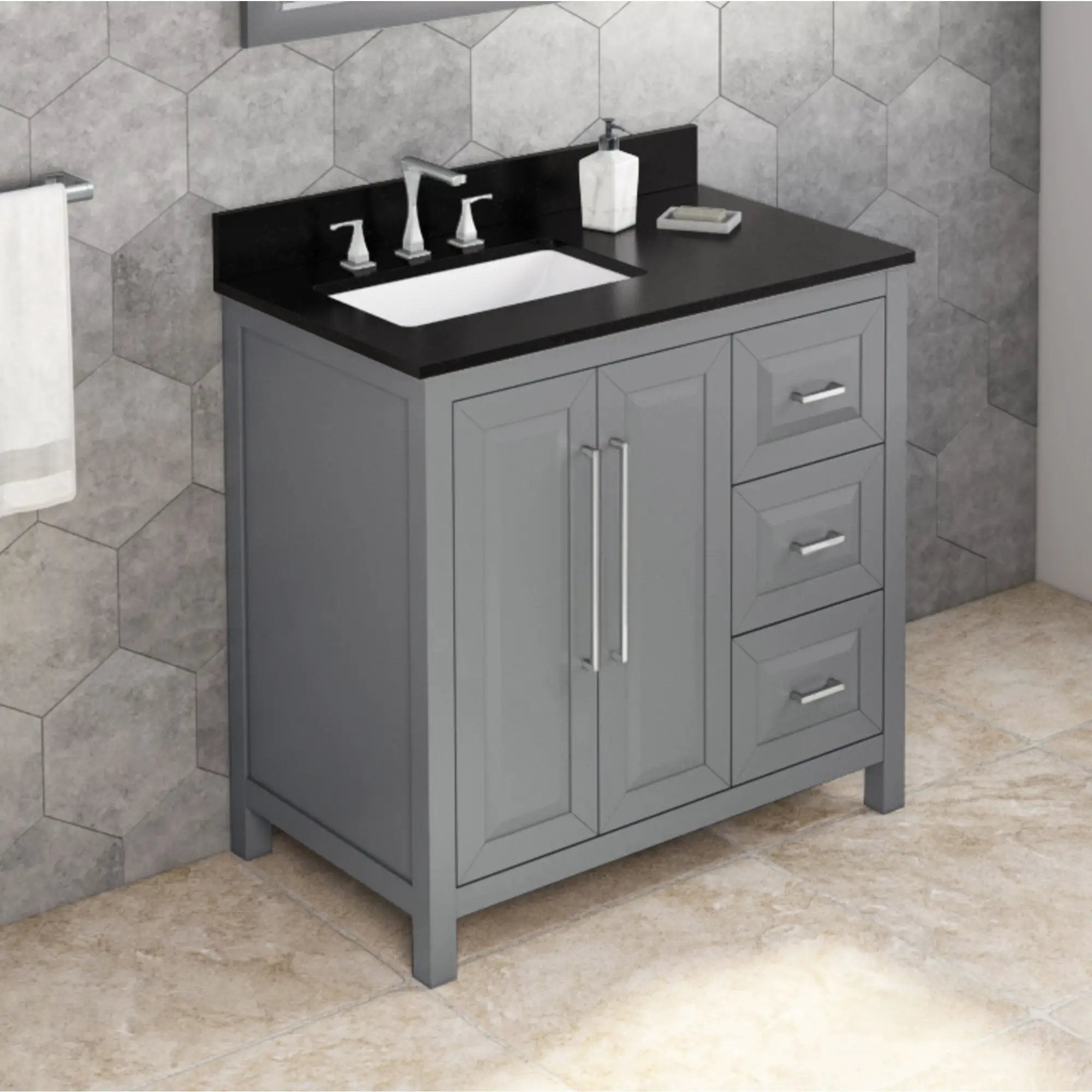Jeffrey Alexander 36" Cade Vanity Set by Jeffrey Alexander