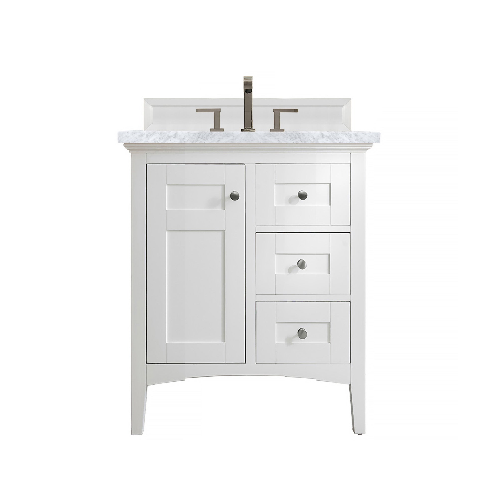 James Martin Vanities Palisades 30" Single Vanity - Bright White
