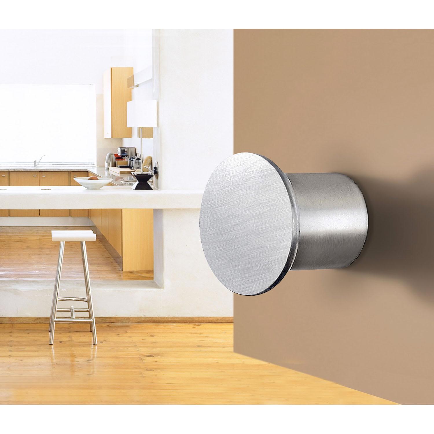 brushed stainless steel knob