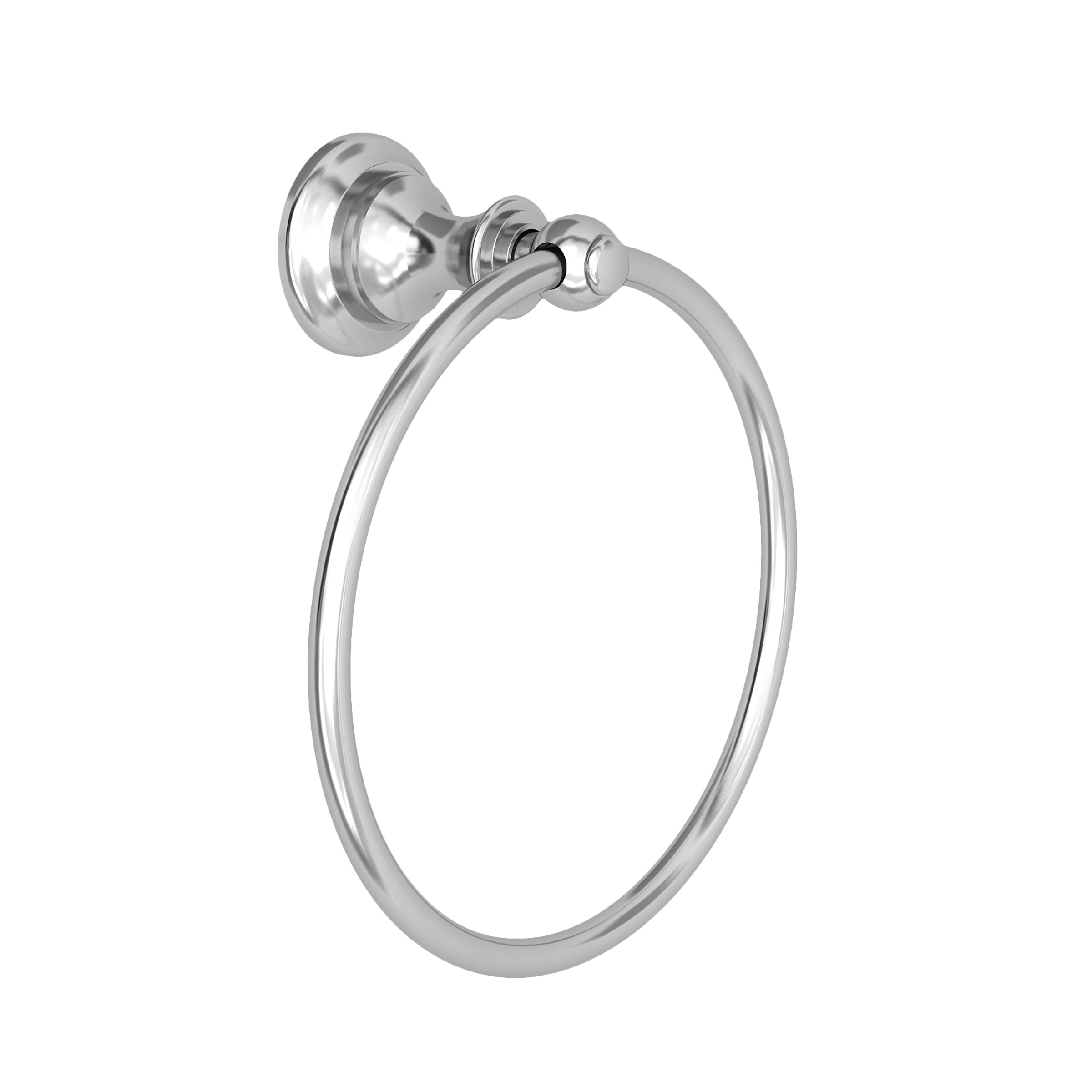 polished chrome towel ring