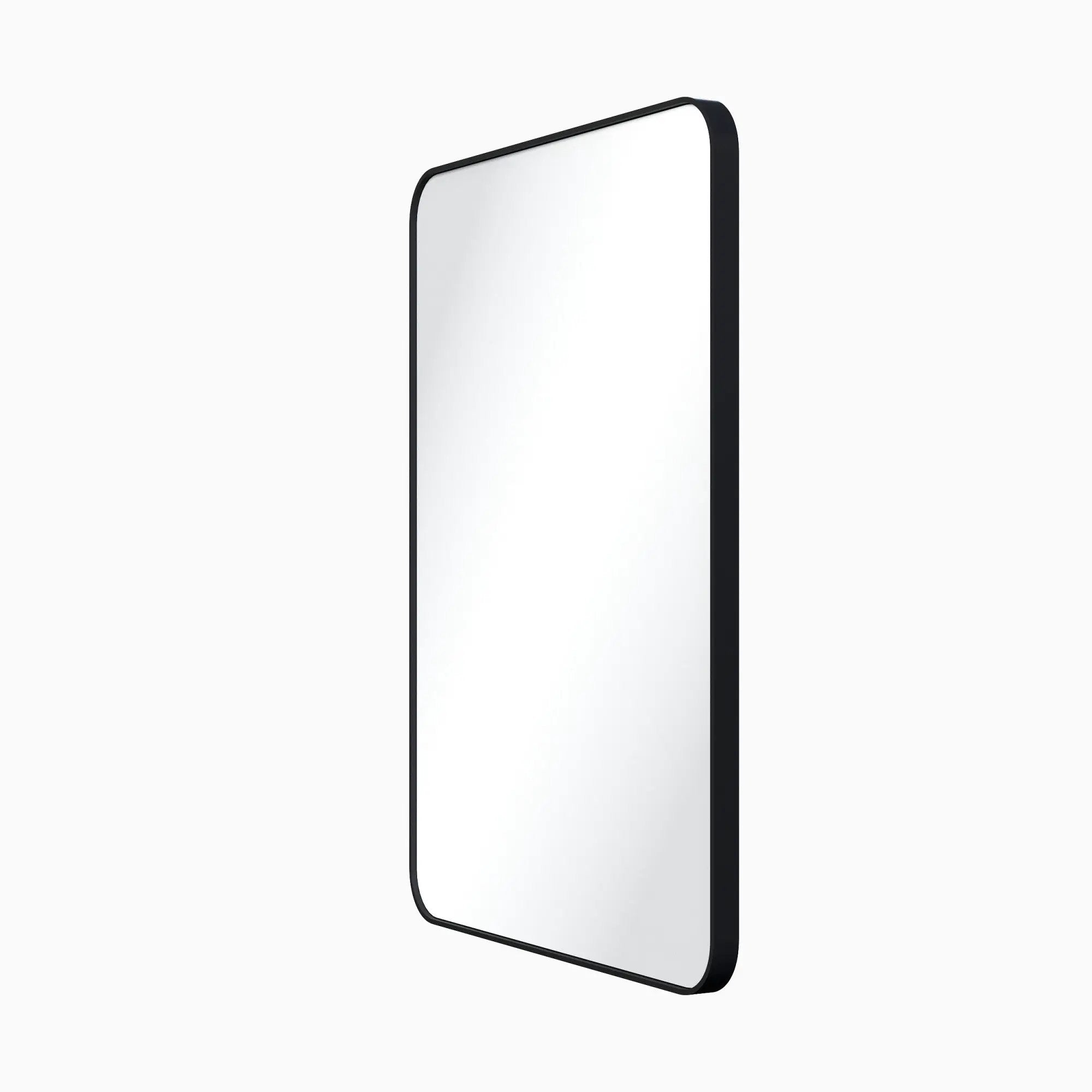 Jeffrey Alexander 22" W x 1" D x 30" H Rounded Rectangle Metal Frame Mirror by Jeffrey Alexander