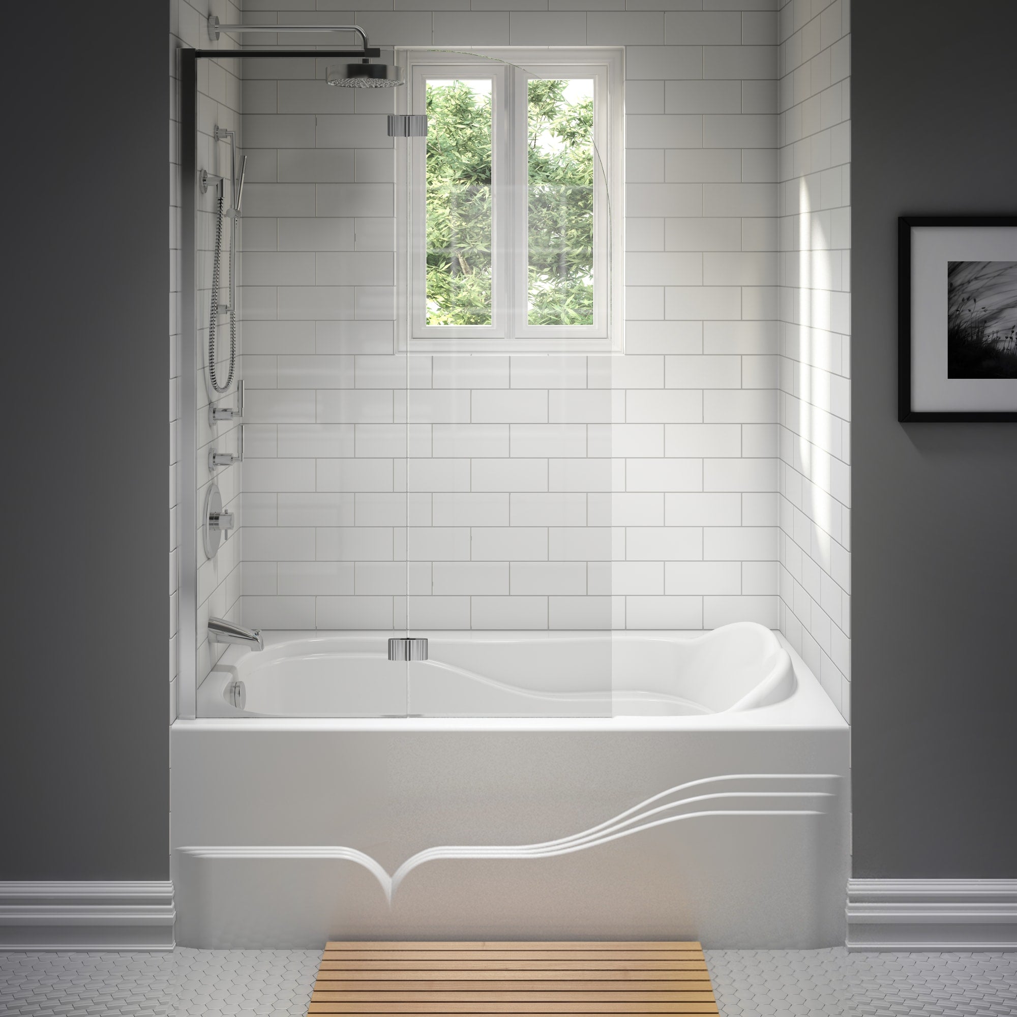white bathtub