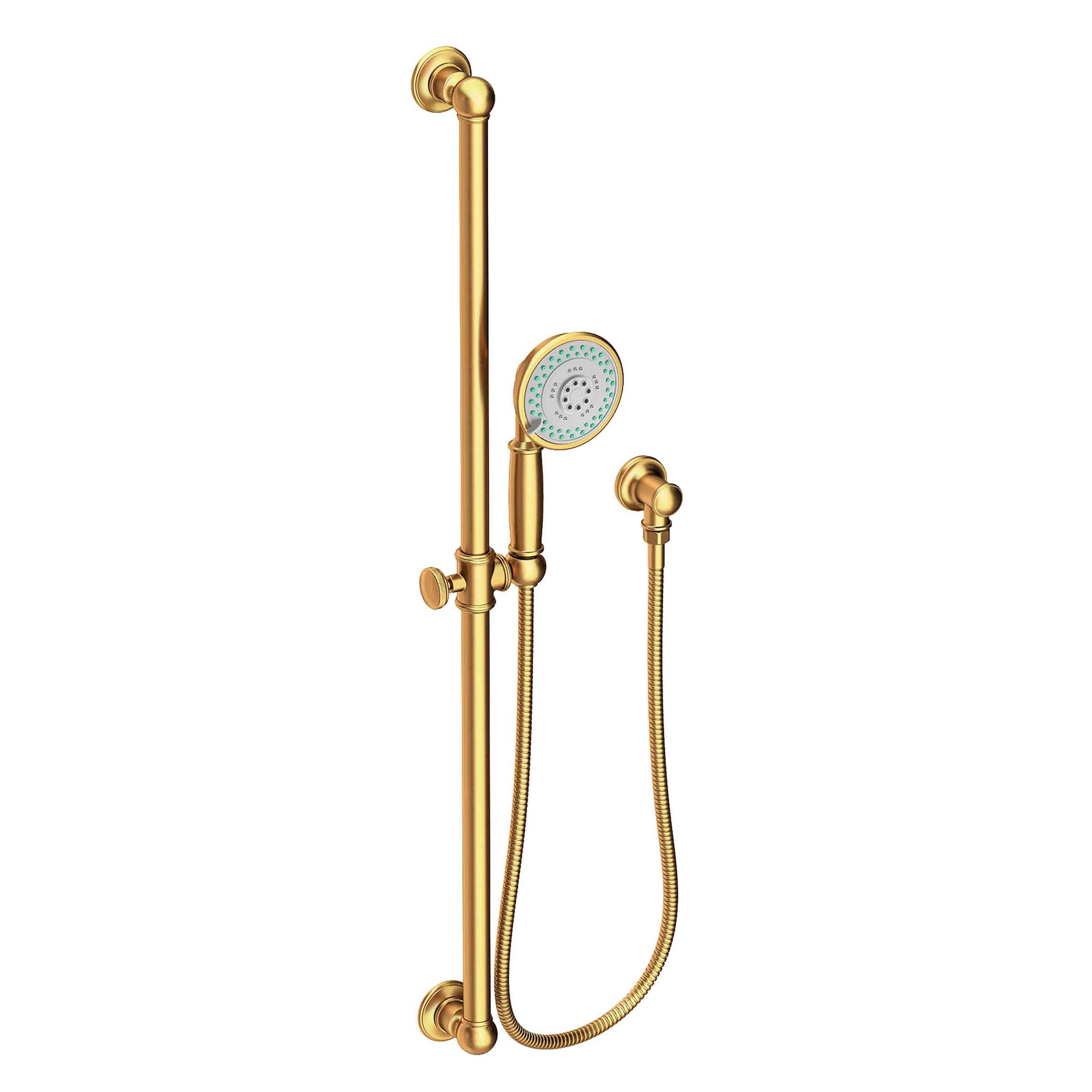 Newport Brass Tub & Shower Slide Bar with Single Function Hand Shower Set