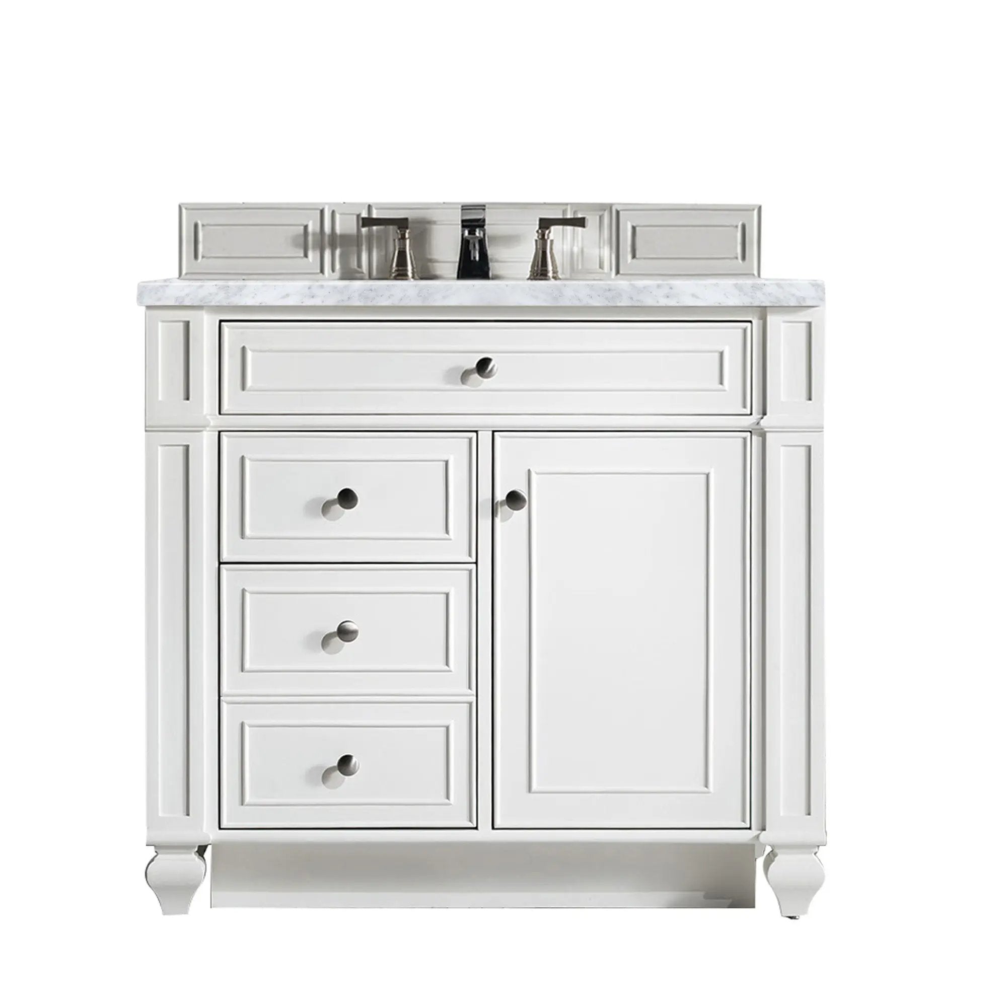 James Martin Bristol 36" Single Vanity Set - Bright White by James Martin Vanities