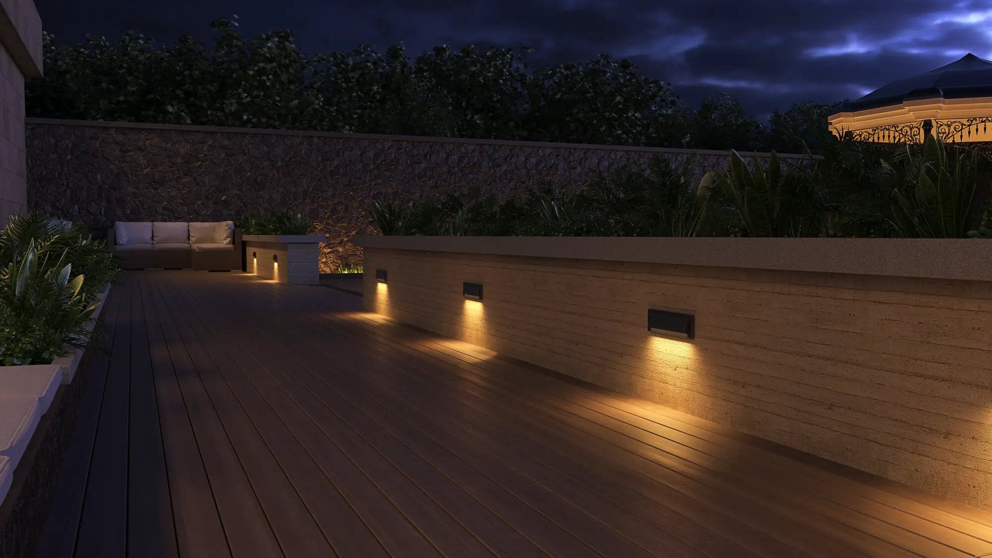 black brick light